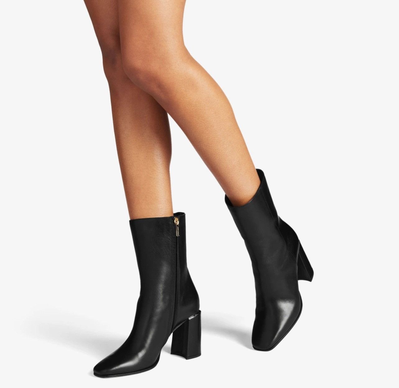 Jimmy Choo Jimmy Choo Loren 85MM Leather Ankle Boots size 40 Size US 10 / IT 40 - 3 Thumbnail