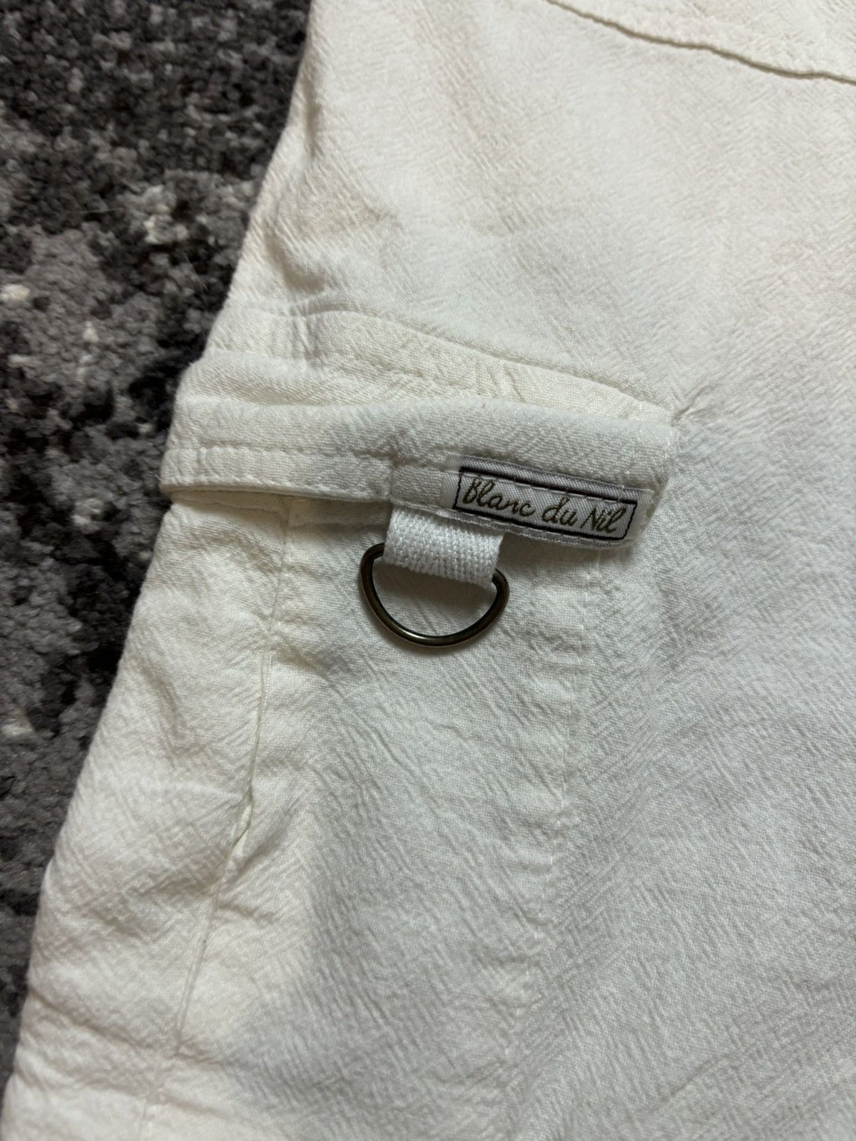 Japanese Brand × Vintage y2k japanese Blanc du Nil low waisted cargo capri Size 32" / US 10 / IT 46 - 4 Thumbnail