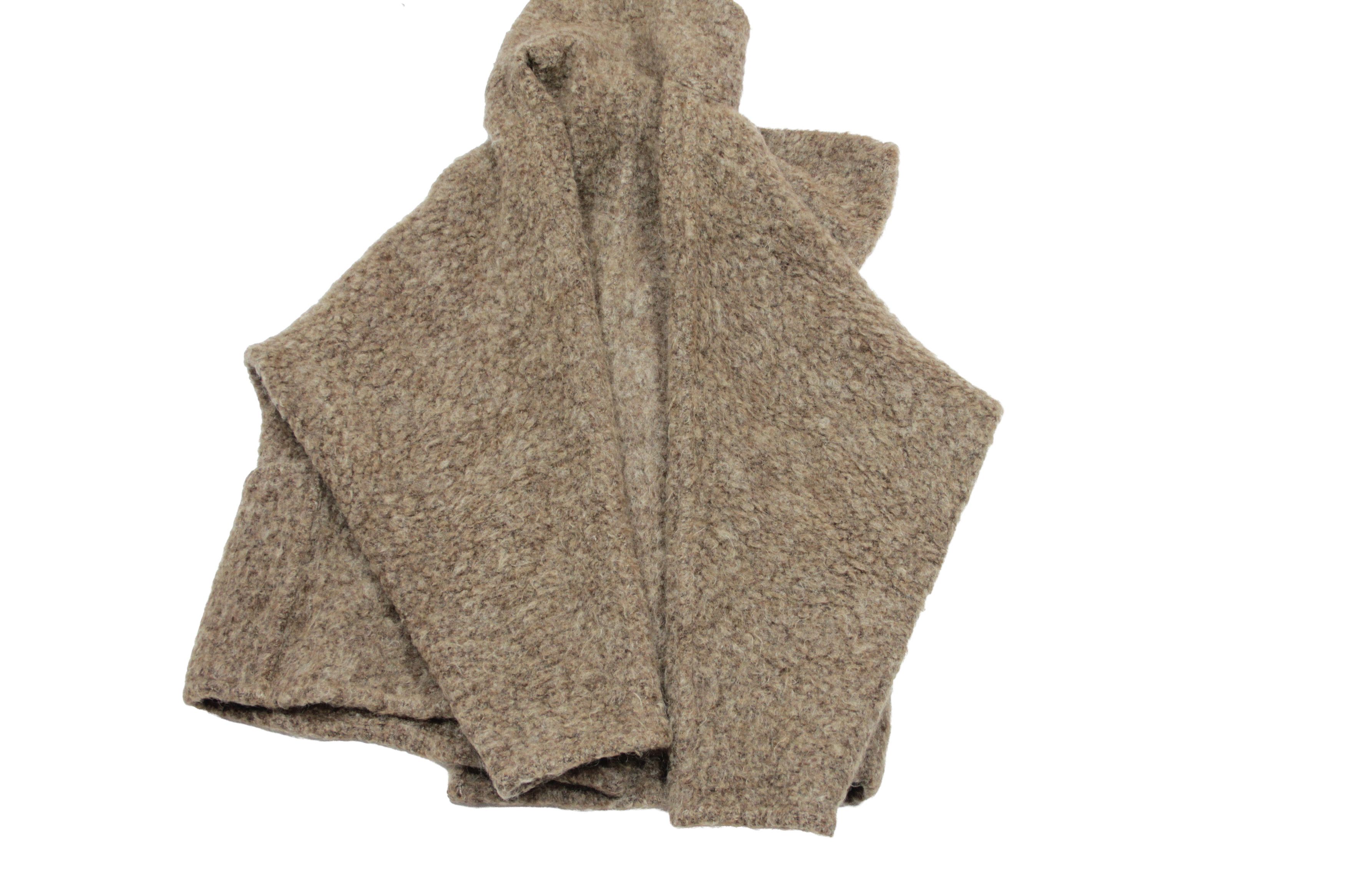 Max Mara 00S Angora Fluffy Y2K Cape Coat Vintage Size M / US 6-8 / IT 42-44 - 6 Thumbnail