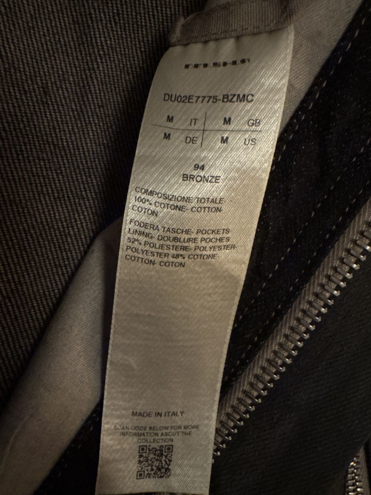 Rick Owens Drkshdw Rick Owens Drkshdw Concealed Zipfront Jacket Bronze Size US M / EU 48-50 / 2 - 5 Thumbnail