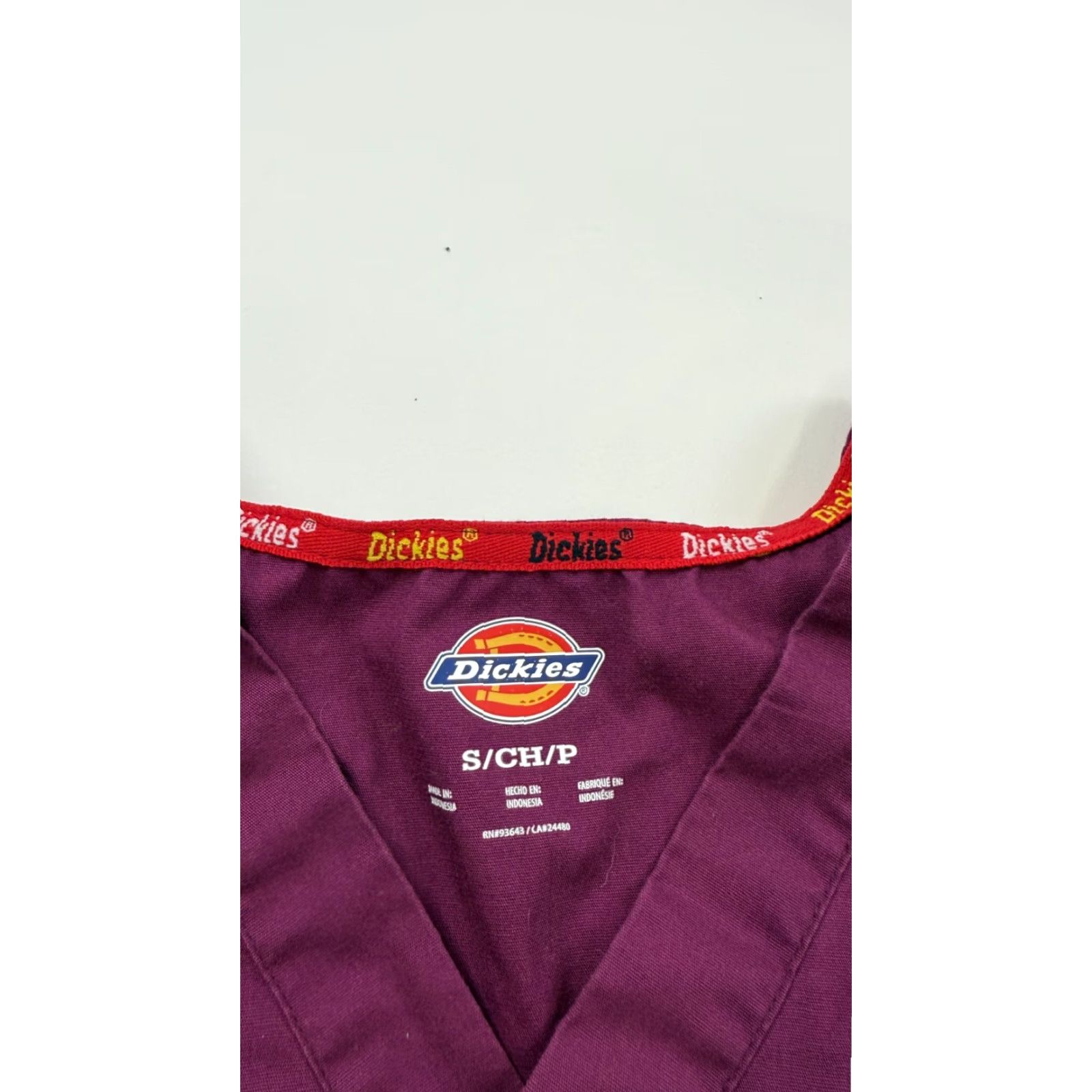 Dickies Dickies Top Purple Womens Small Scrub EDS Essentials Revolution Tech V Neck Size S / US 4 / IT 40 - 5 Thumbnail