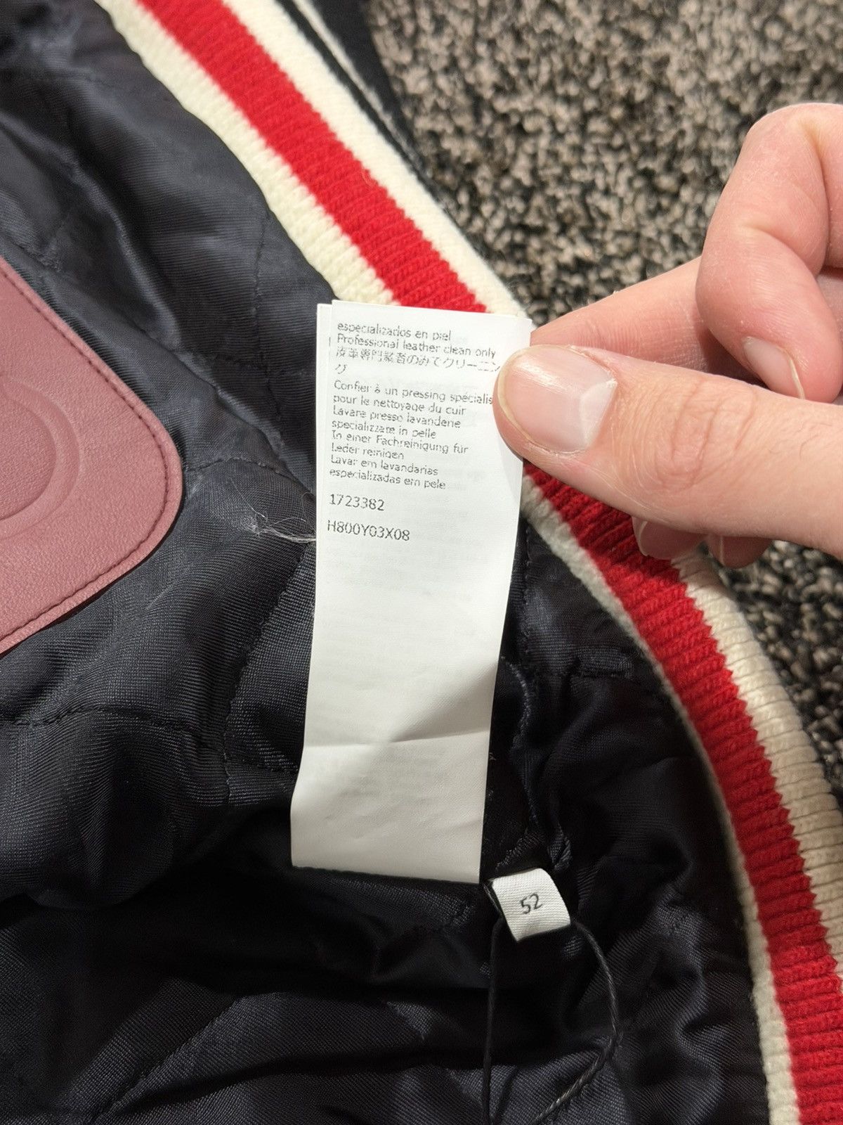Loewe Loewe Floral Herbarium Embroider Leather/Wool Varsity Jacket Size US L / EU 52-54 / 3 - 12 Thumbnail