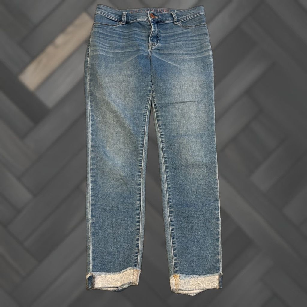 Juicy Couture Juicy Couture Jeans Womens 6 Light Wash Blue Denim Legging Jegging Stretch Jegging Denim Shirt? Size 28" / US 6 / IT 42 - 1 Thumbnail