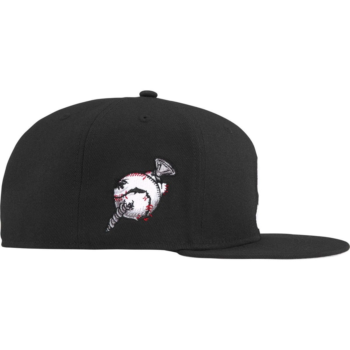 New Era × Supreme Supreme Screw Ball S Logo New Era Fitted Black 7 1/4 FW24 Size ONE SIZE - 2 Thumbnail