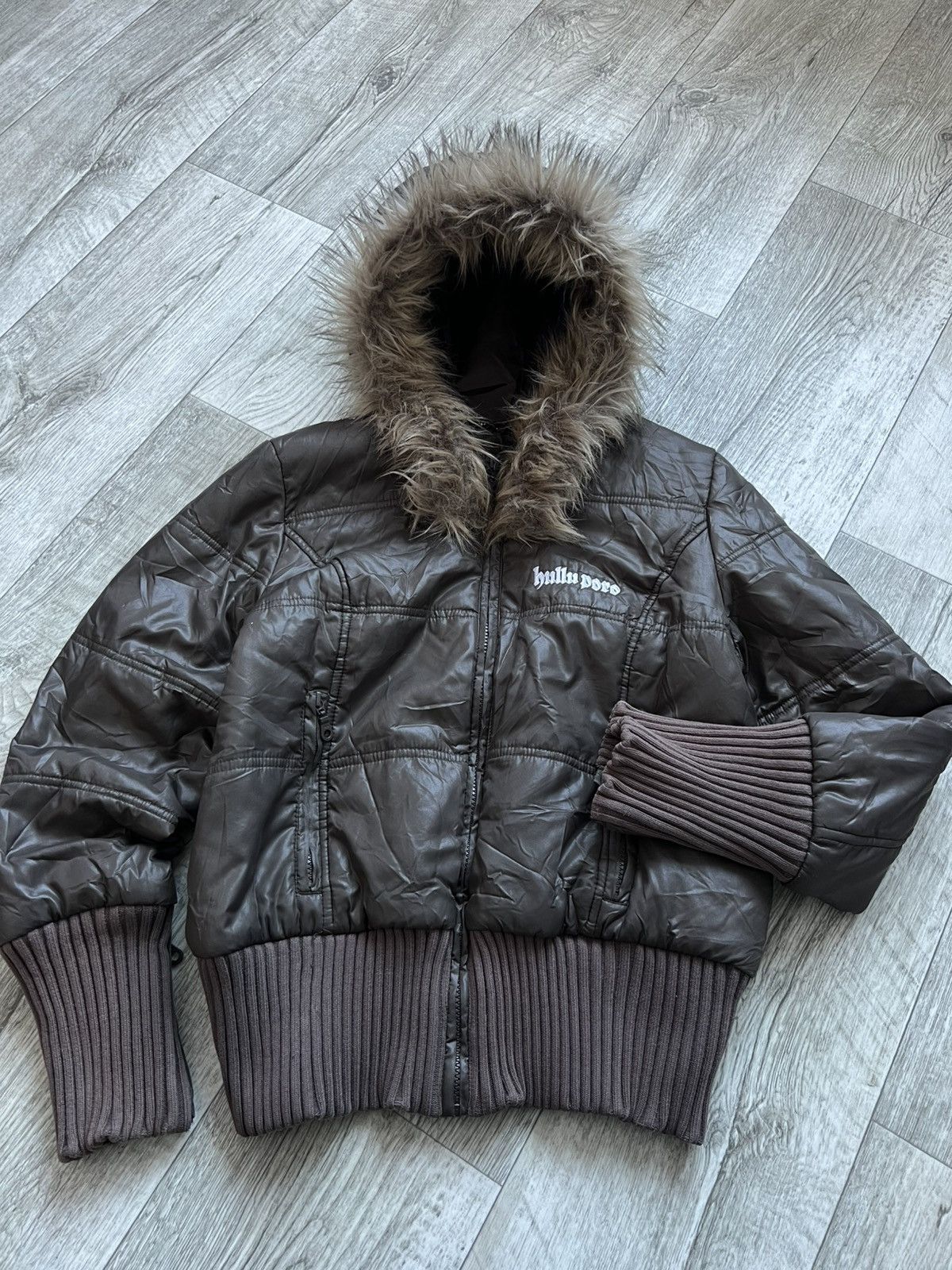 Hysteric Glamour Crazy Vintage Faux Fur Bomber Avant Garde Jacket 00s If Six Size S / US 4 / IT 40 - 3 Thumbnail