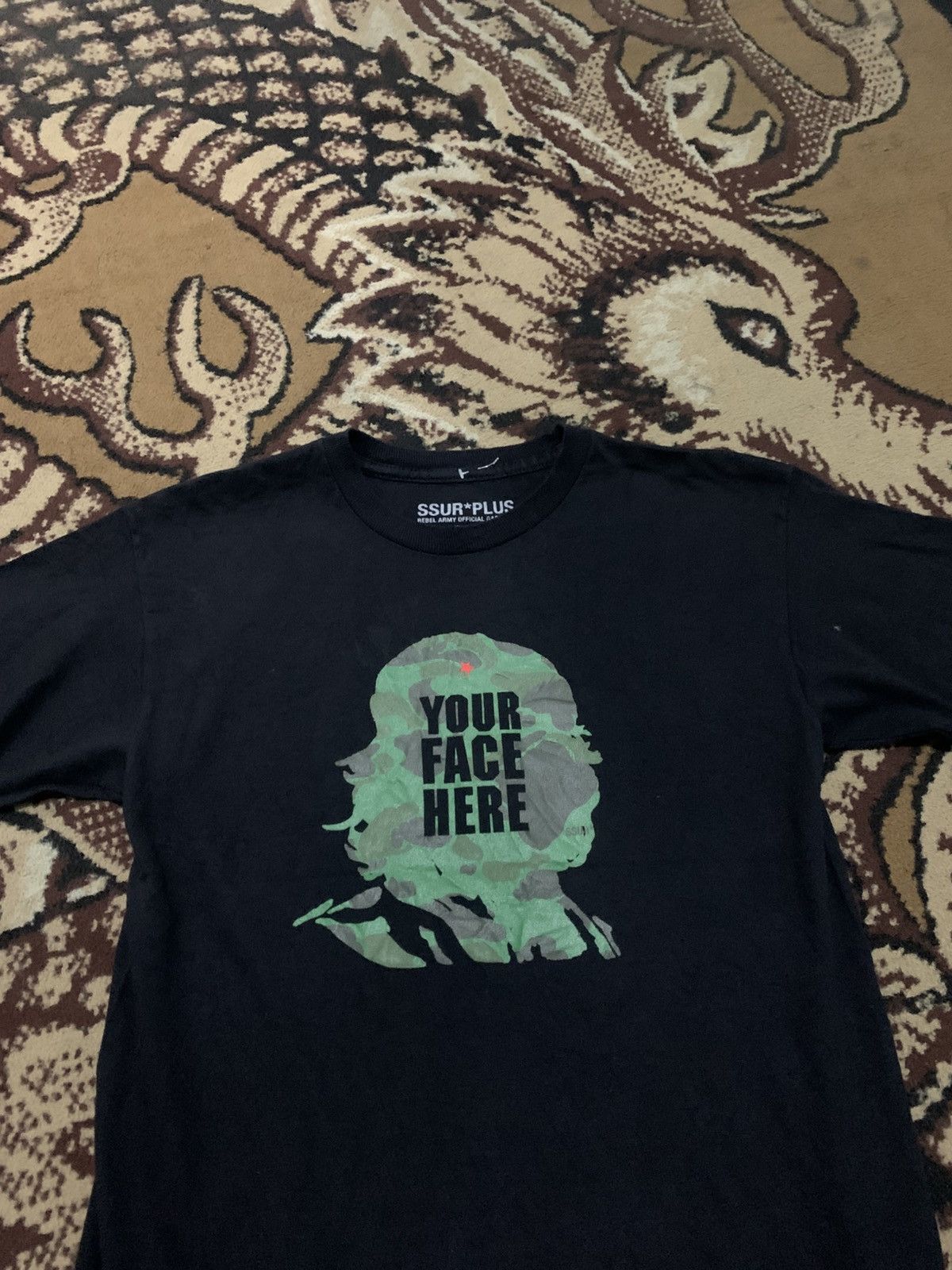 SSUR Vintage SSUR Tshirt Your Face Army Size US S / EU 44-46 / 1 - 2 Thumbnail