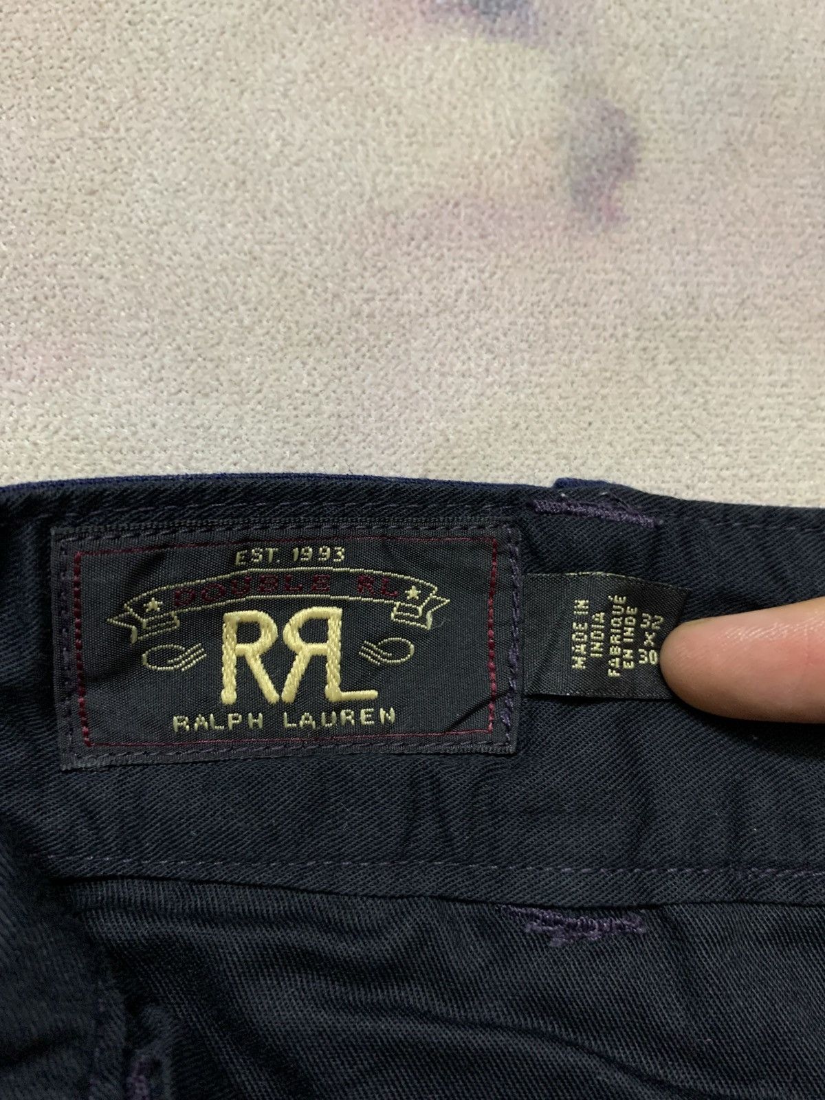 RRL Ralph Lauren RRL Double Pleat Navy Check Pants Vintage Style Size US 32 / EU 48 - 5 Thumbnail