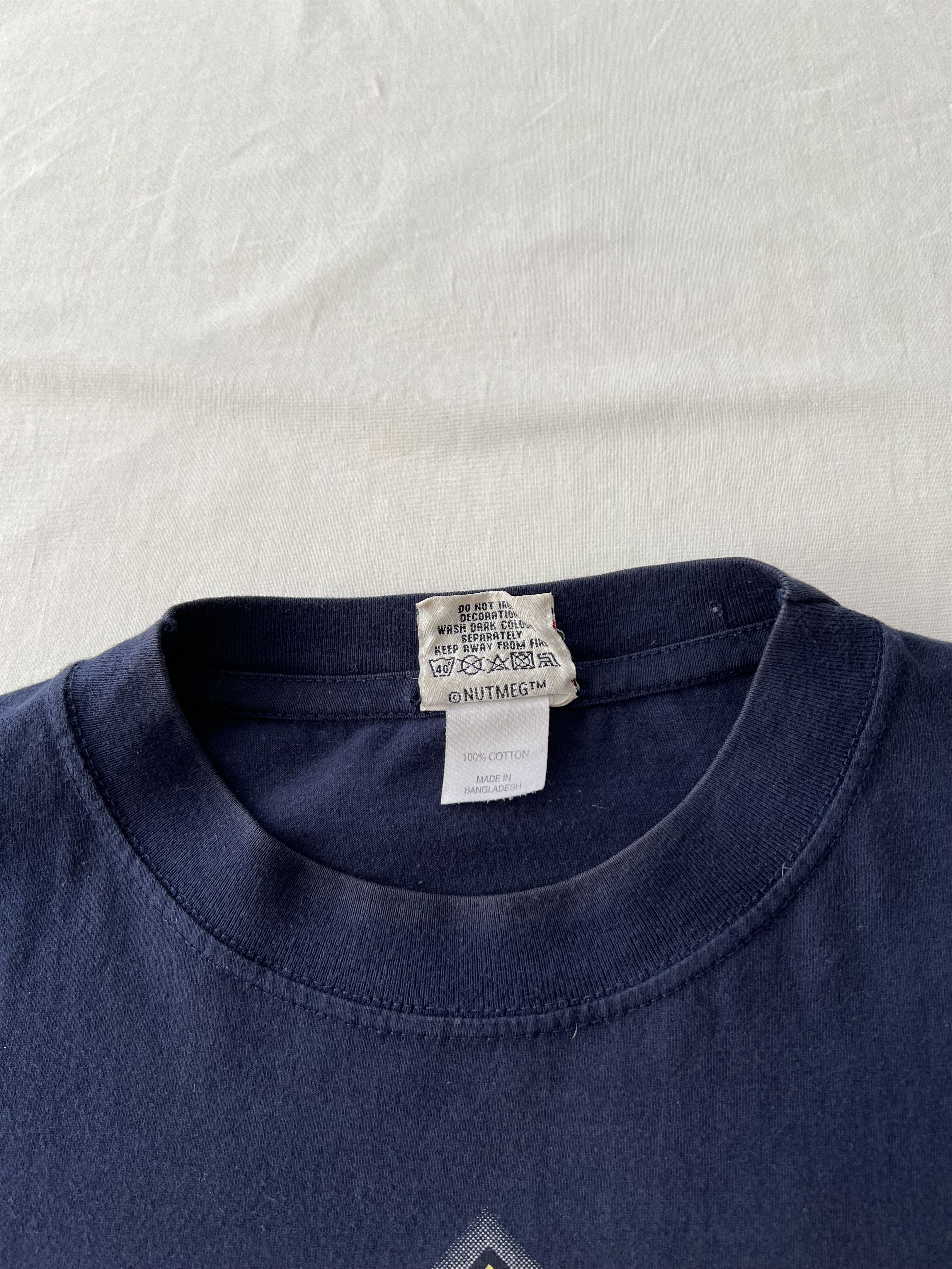 Vintage Vintage 90s Georgetown Hoyas University Nutmeg Navy T-shirt Size US M / EU 48-50 / 2 - 16 Thumbnail