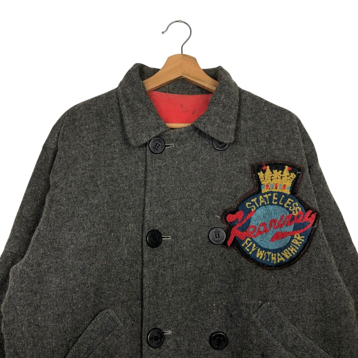 Hysteric Glamour 🔥VINTAGE WOOL BOMBER JACKET KEARNEY HOUSE FULLPATCH BIG LOGO Size US M / EU 48-50 / 2 - 5 Thumbnail