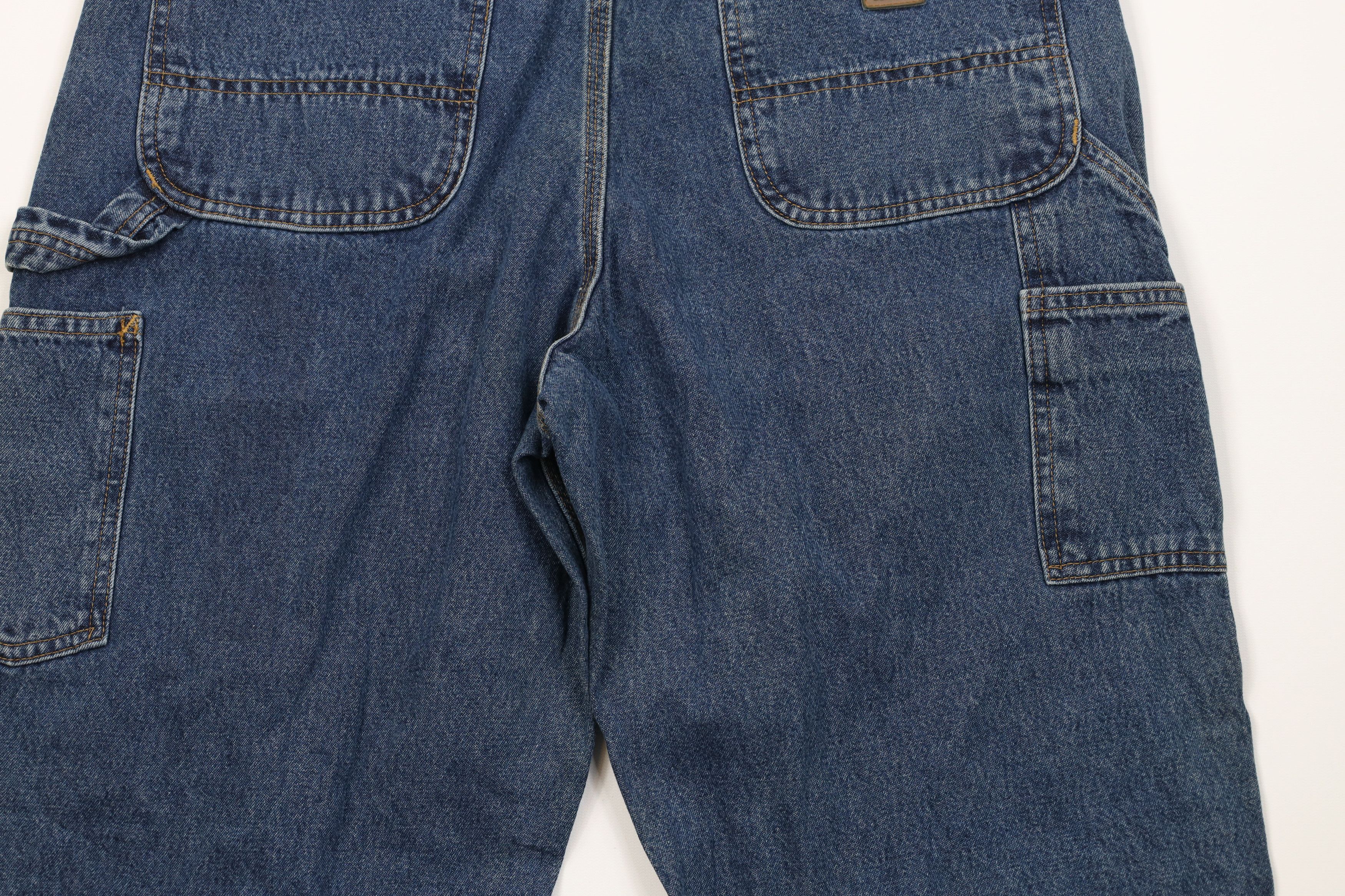 Carhartt Vintage Y2K Carhartt Original Wide Leg Dungaree Denim Jeans Size US 36 / EU 52 - 11 Thumbnail