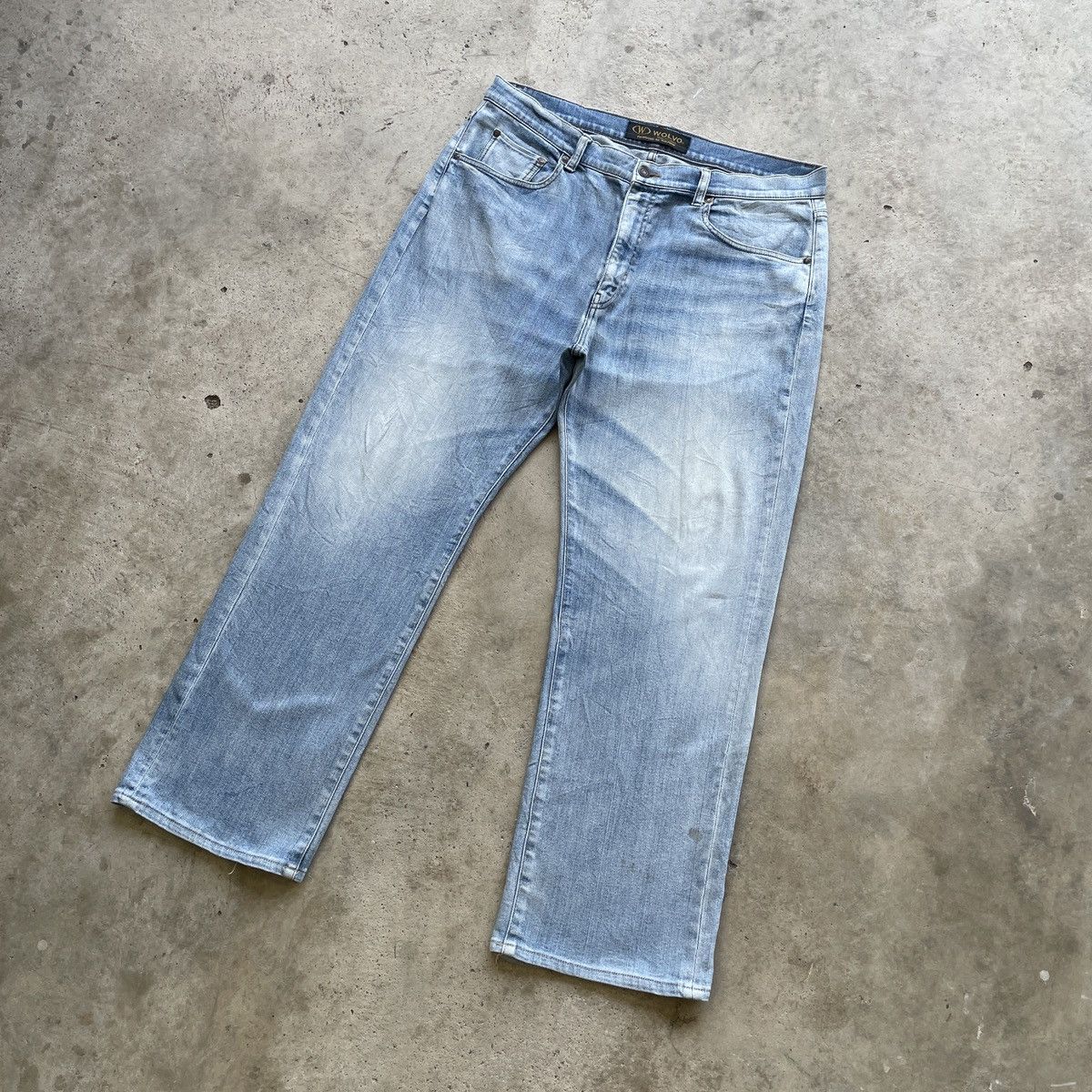 Japanese Brand W36x28.5 Vintage Japanese Faded Regular Jeans Denim Pants Size US 36 / EU 52 - 2 Thumbnail