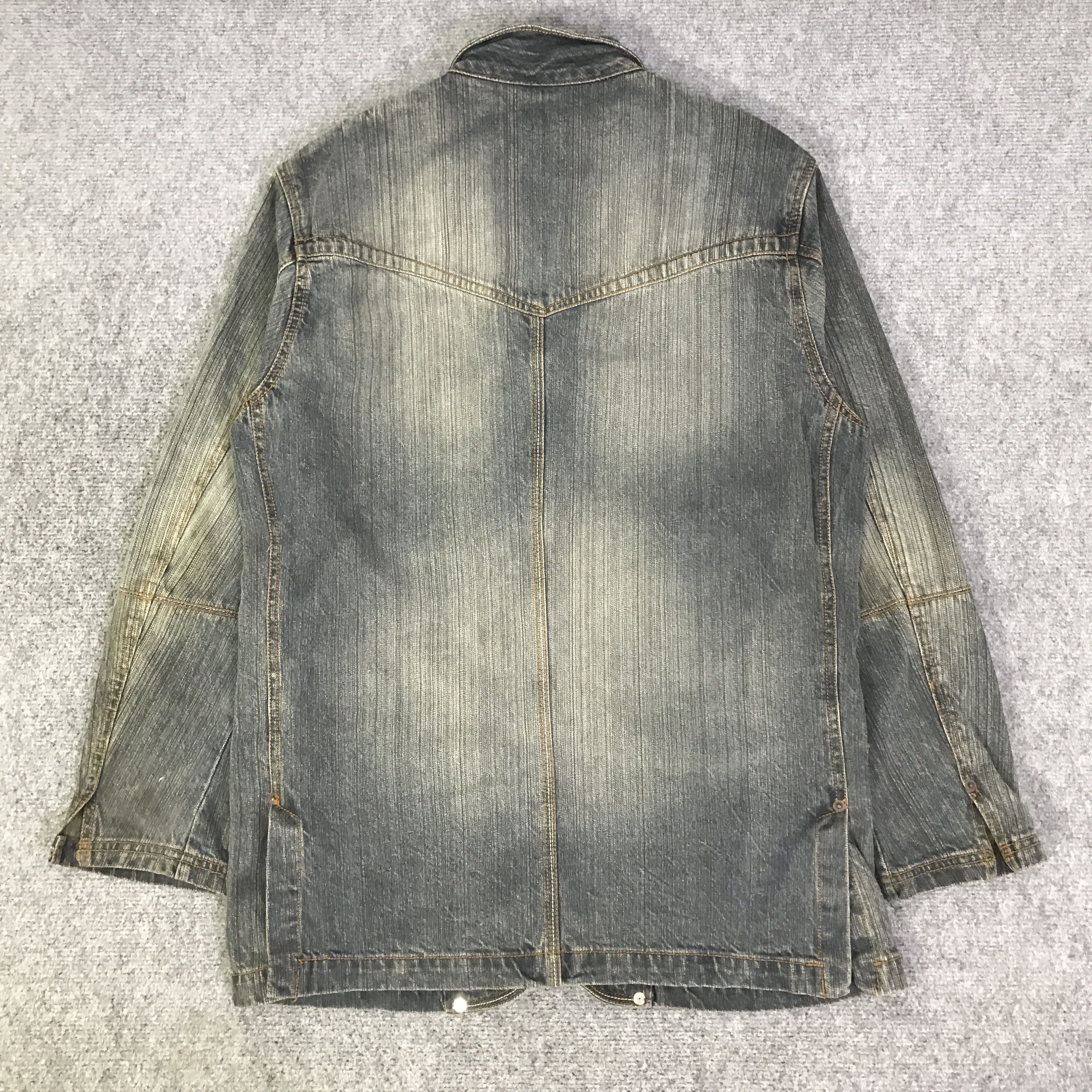 Japanese Brand IKKA JAPAN BUTTON DENIM JACKET K128B9 Size US L / EU 52-54 / 3 - 3 Thumbnail