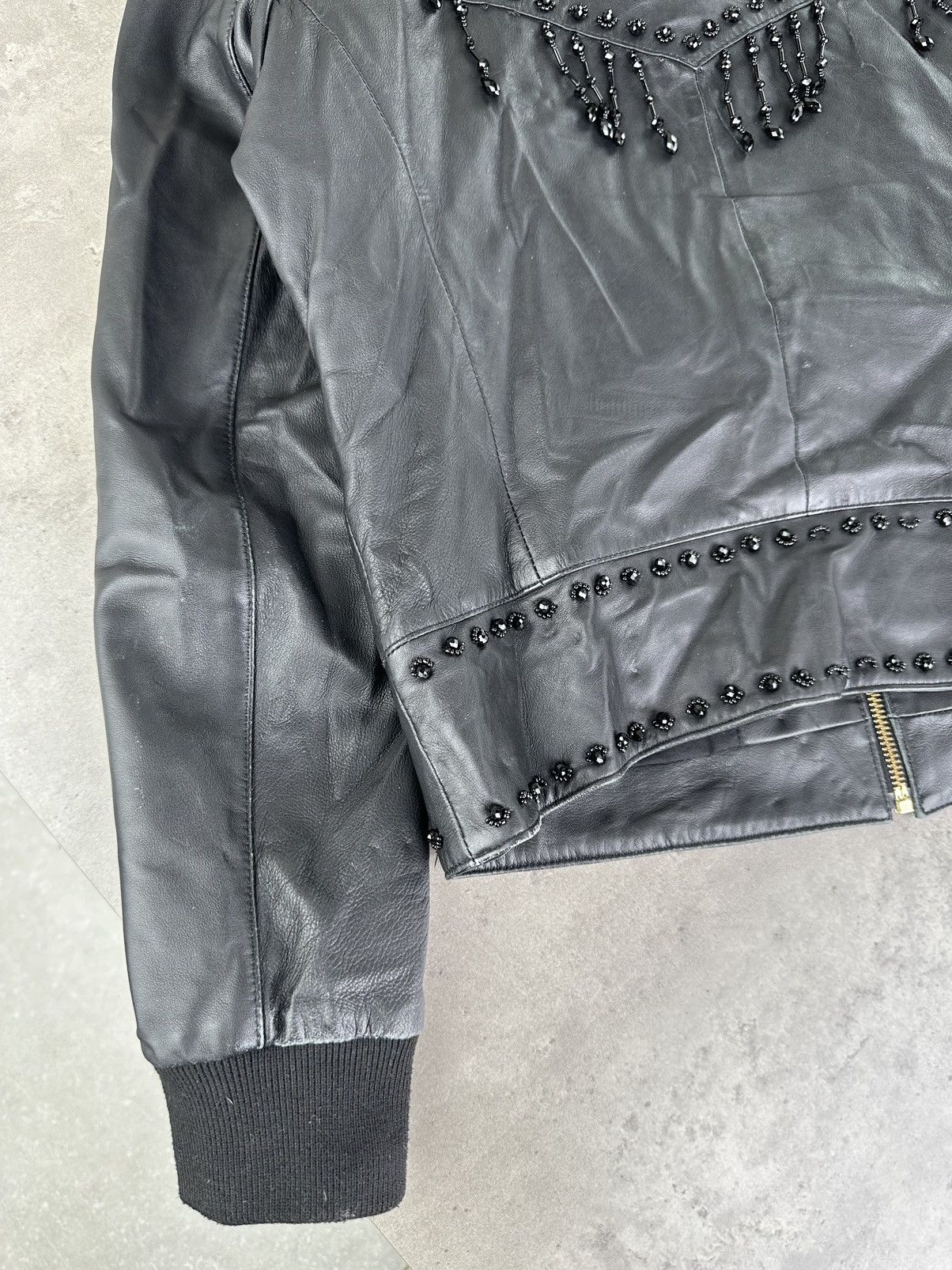 Cavalli Class Cavalli Class Leather Jacket With Embroidery Size S / US 4 / IT 40 - 18 Thumbnail