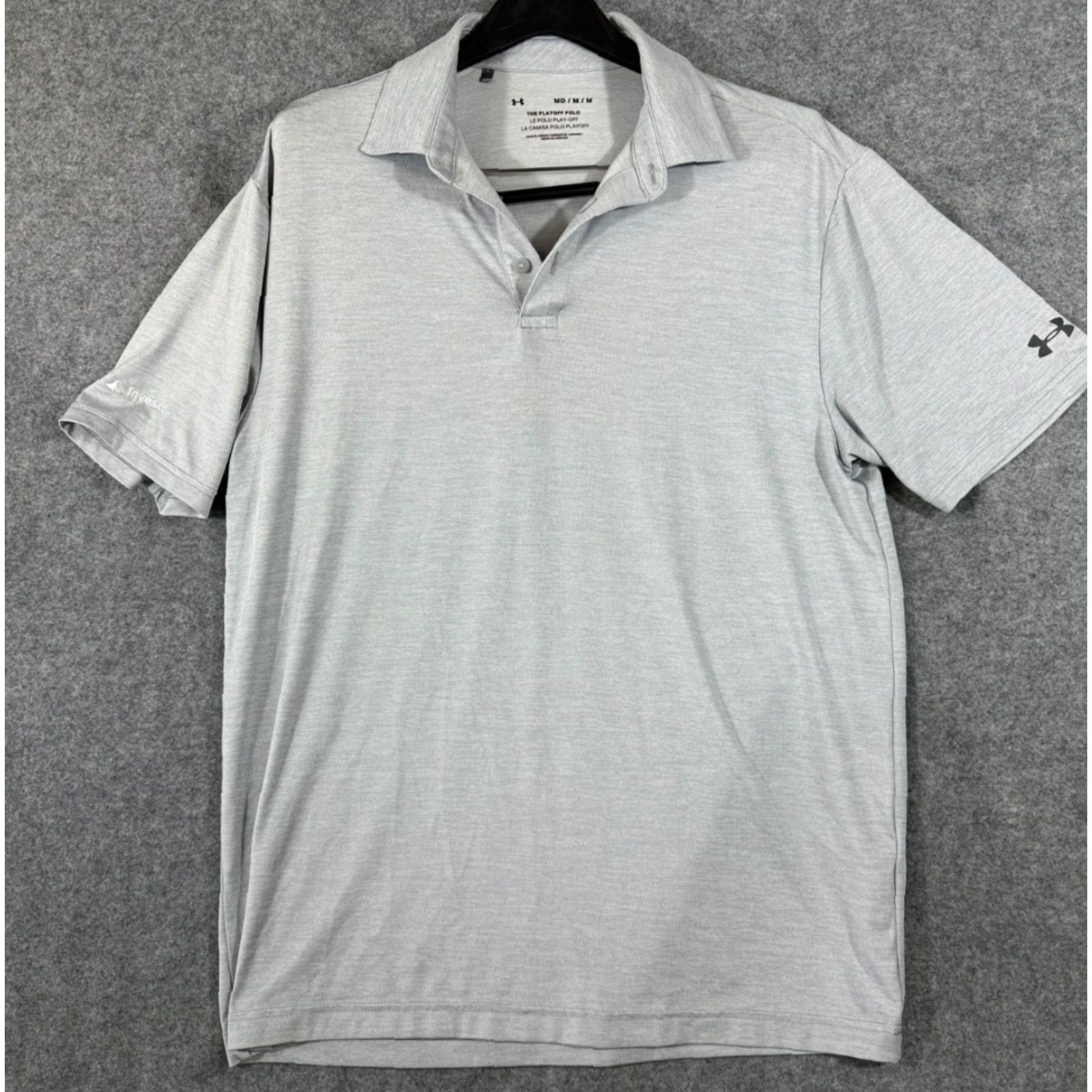 Under Armour Under Armour Playoff Polo Golf Shirt Mens M Gray Stretch Embroidered Logo Shirt Size US M / EU 48-50 / 2 - 2 Thumbnail