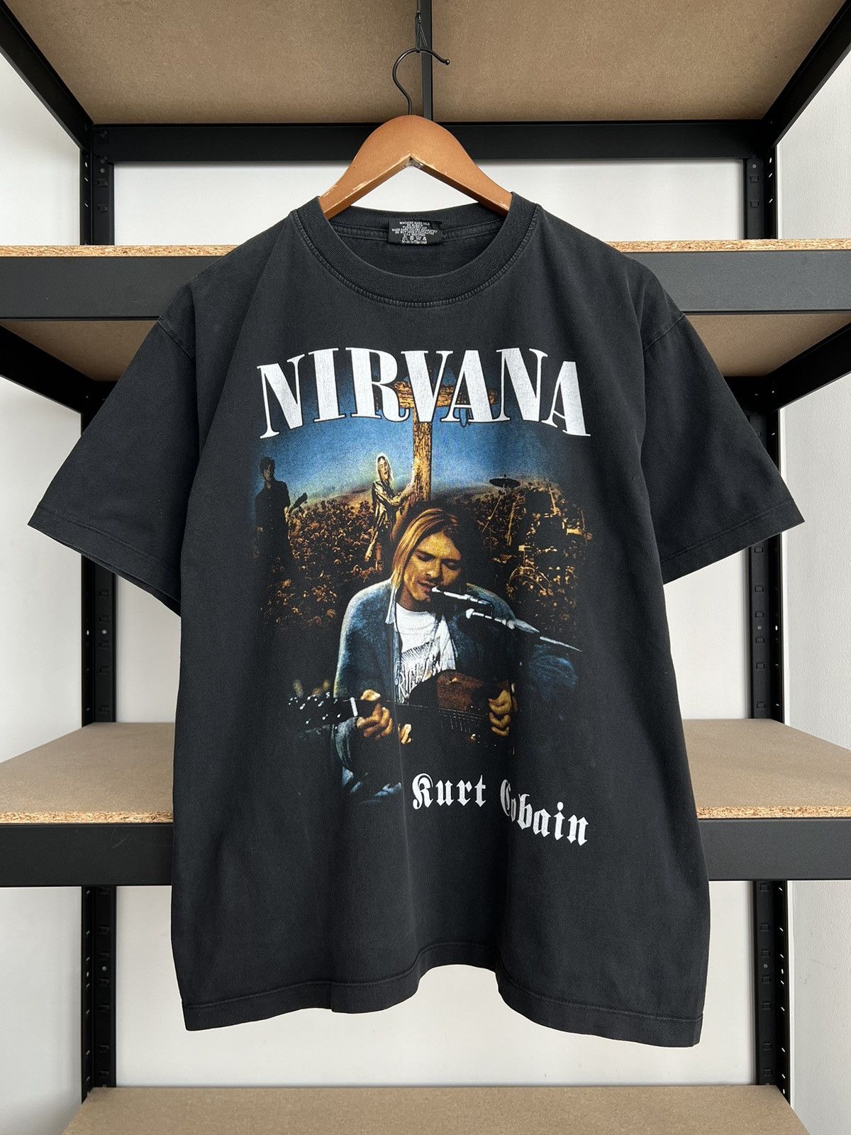 Band Tees Vintage 90s Nirvana Kurt Cobain MTV Unplugged Boot Size US L / EU 52-54 / 3 - 3 Thumbnail