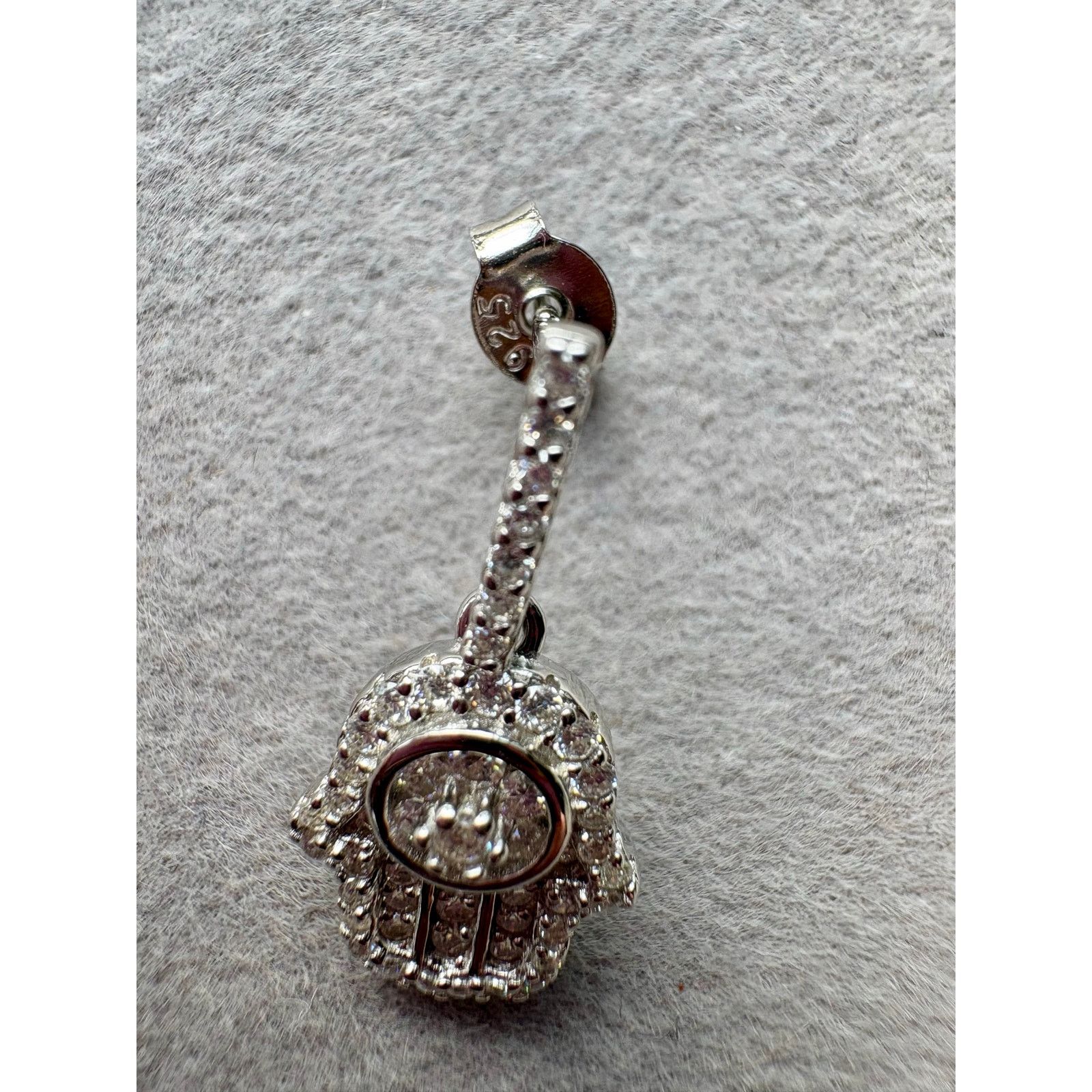 Jewelry NWT Hamsa Moissanite Necklace & Earring Bundle - 925 Silver Size ONE SIZE - 7 Thumbnail