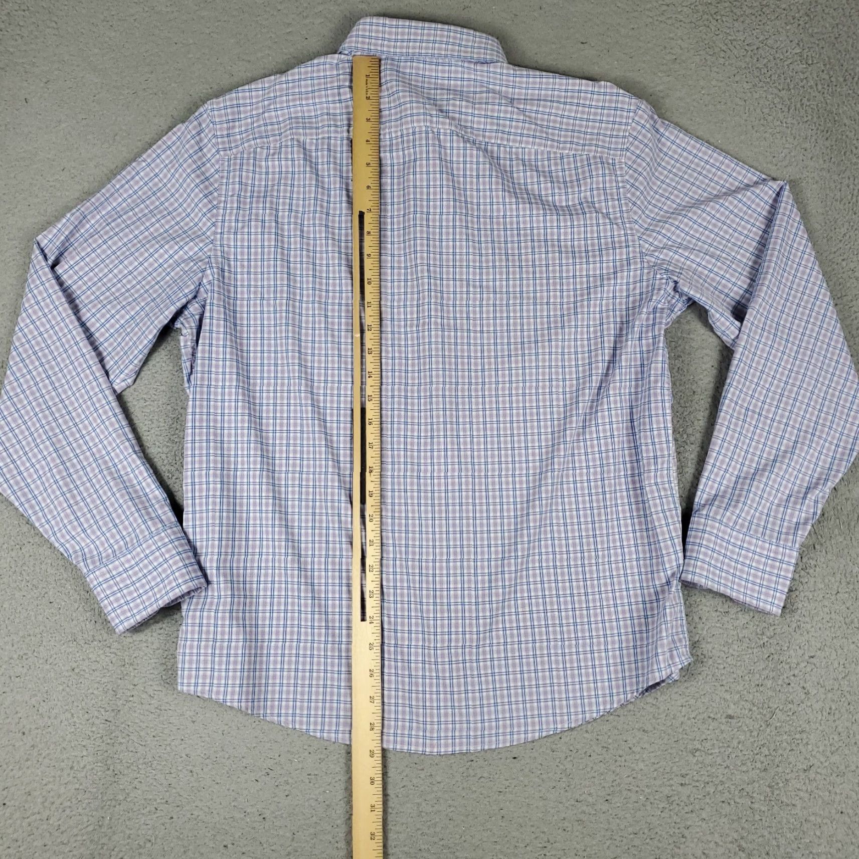 UNTUCKit UNTUCKit Shirt Mens XL Blue Plaid Nylon Button-Up Long Sleeve Fashion, Classic, Colorful, Modern, Preppy Mens Size US XL / EU 56 / 4 - 3 Thumbnail