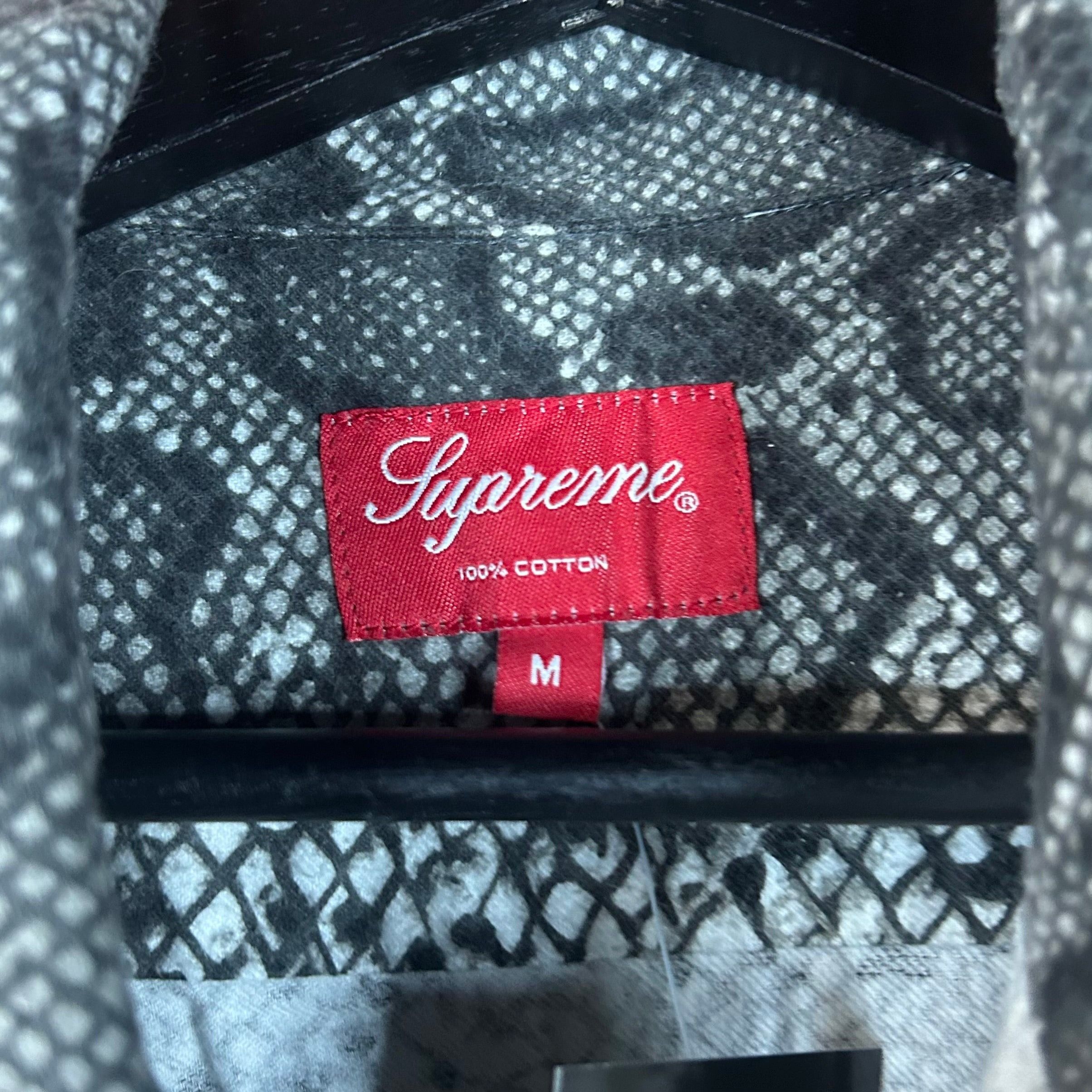 Supreme SUPREME SNAKE FLANNEL SHIRT FW14 (Black) Size US M / EU 48-50 / 2 - 3 Thumbnail