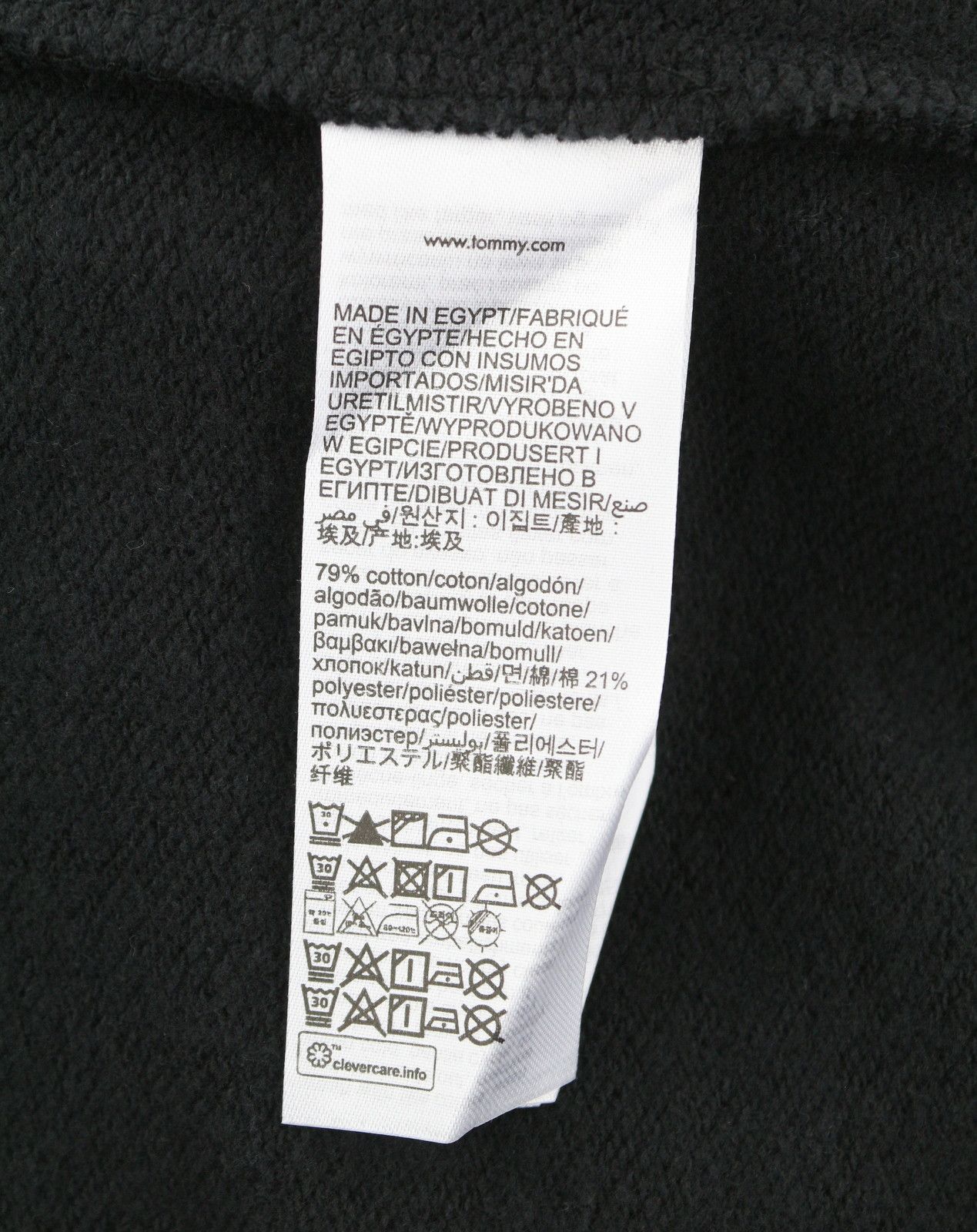 Tommy Hilfiger BXY LOFO DRAWCOR XL Black Unisex Hoodie 87411 Size XL / US 12-14 / IT 48-50 - 7 Thumbnail