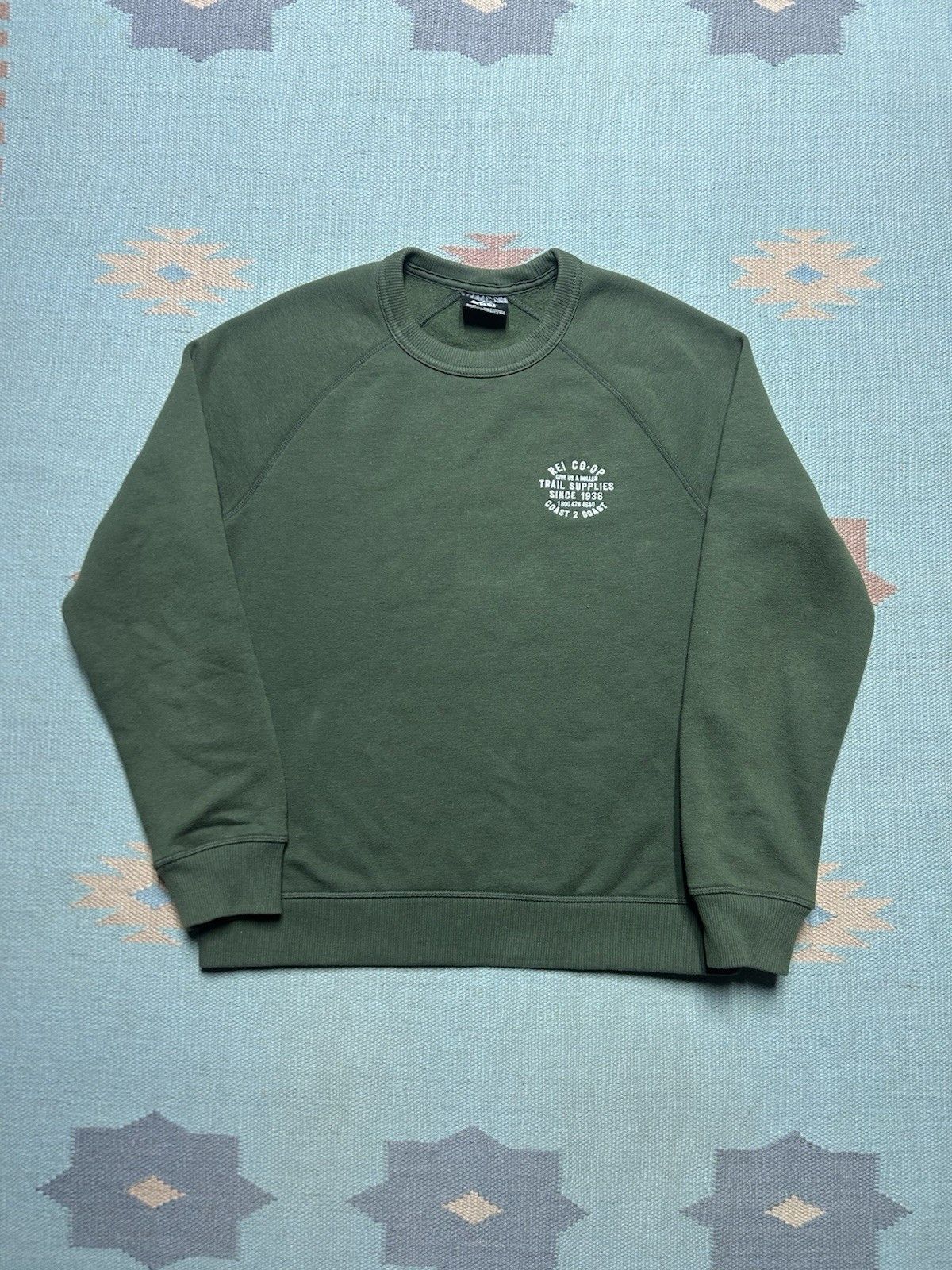 Rei REI Co-Op sweatshirt embroidered hiking outdoor forest Small Size US S / EU 44-46 / 1 - 1 Thumbnail