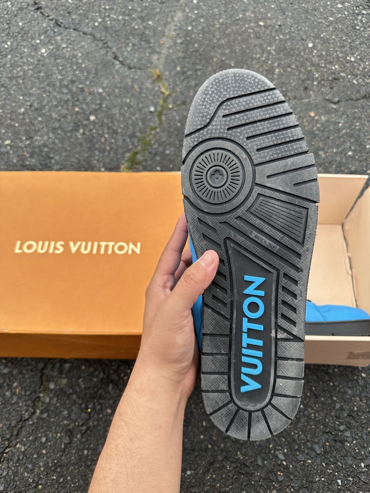 Louis Vuitton Louis Vuitton trainer black/Blue Size US 13 / EU 46 - 14 Thumbnail