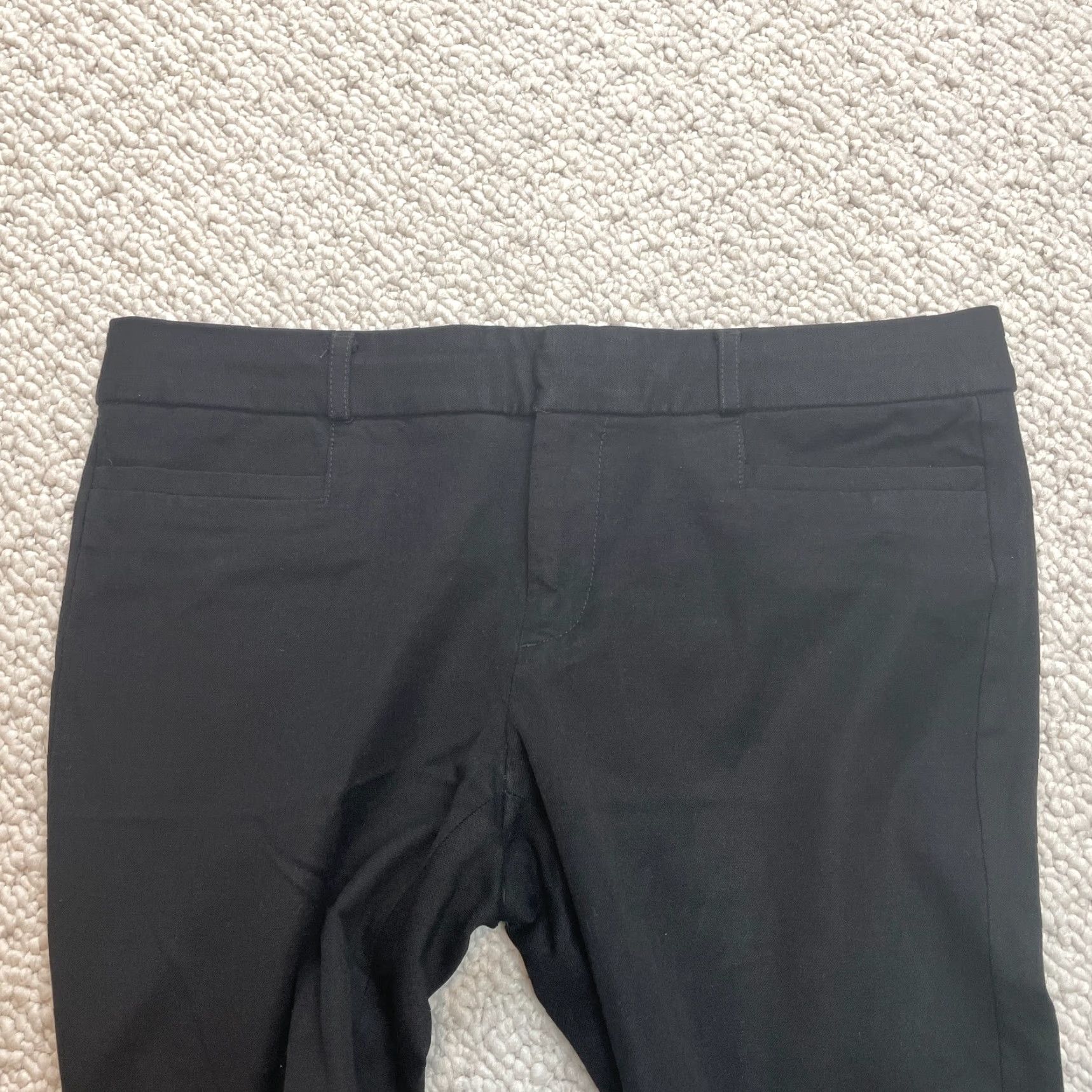 Banana Republic VINTAGE Banana Republic Sloan Pants Womens 4 Black Dress Chino Ankle Slacks Solid 29x25 Size 29" - 6 Thumbnail