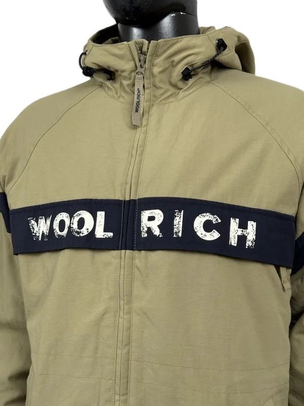 Woolrich Woolen Mills Woolrich Giubbotto Caldo Beige/Blu Taglia L Size US L / EU 52-54 / 3 - 7 Thumbnail