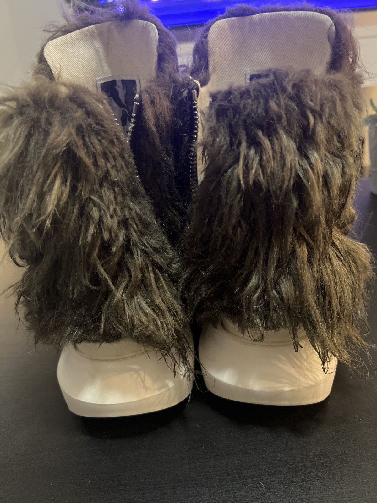 Rick Owens Rick Owens Darkshadow Abstract Fur Sneakers Size US 6 / IT 36 - 2 Thumbnail