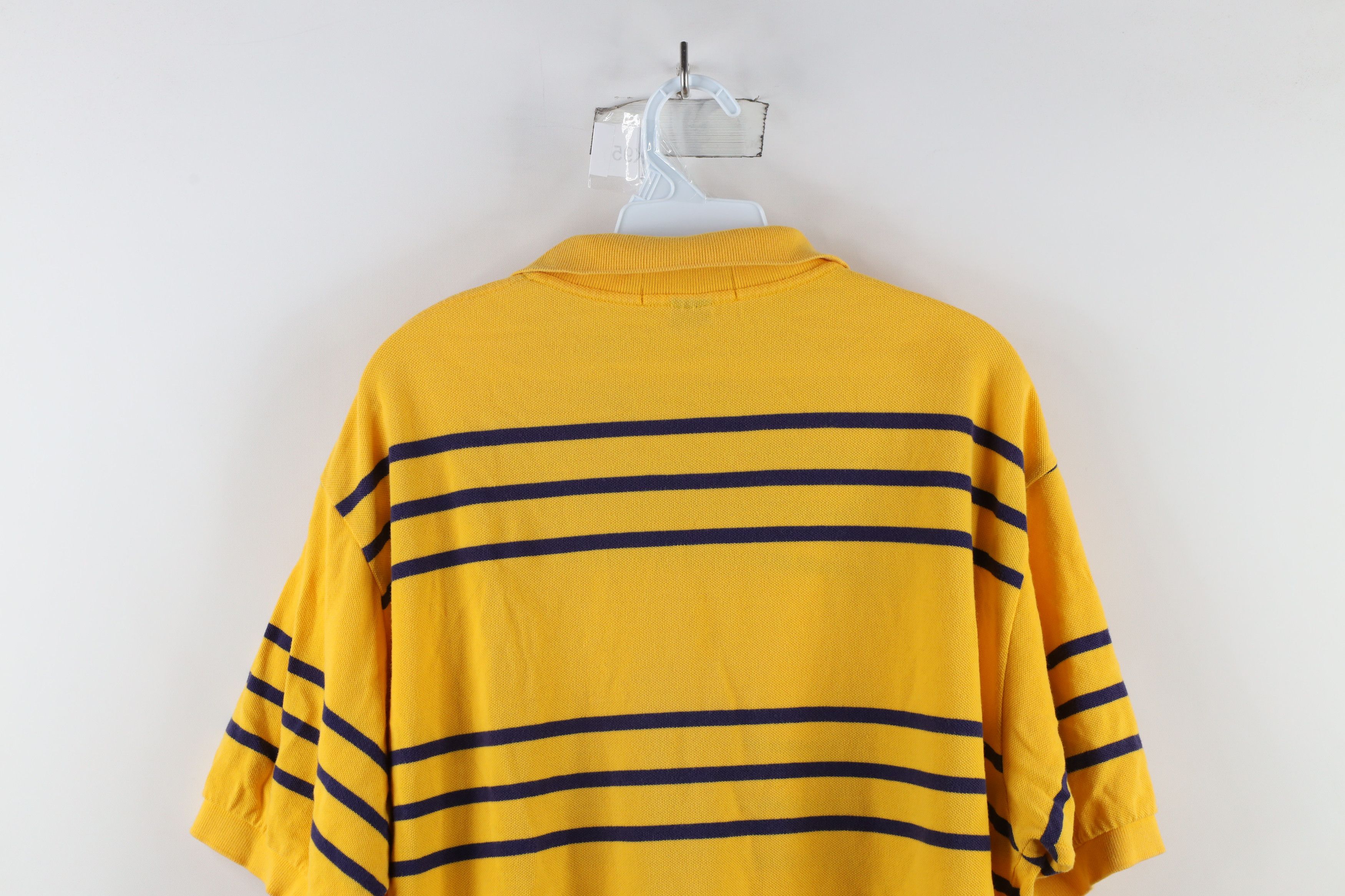 Ralph Lauren × Vintage Vintage 90s Ralph Lauren Cotton Striped Collared Polo Shirt Size US XL / EU 56 / 4 - 8 Thumbnail