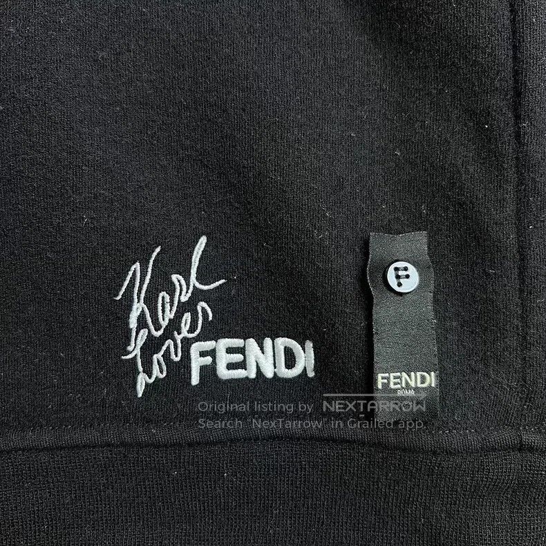 Fendi Fendi Karl Lagerfeld Cartoon Long Sleeve Sweatshirt Size US L / EU 52-54 / 3 - 7 Thumbnail