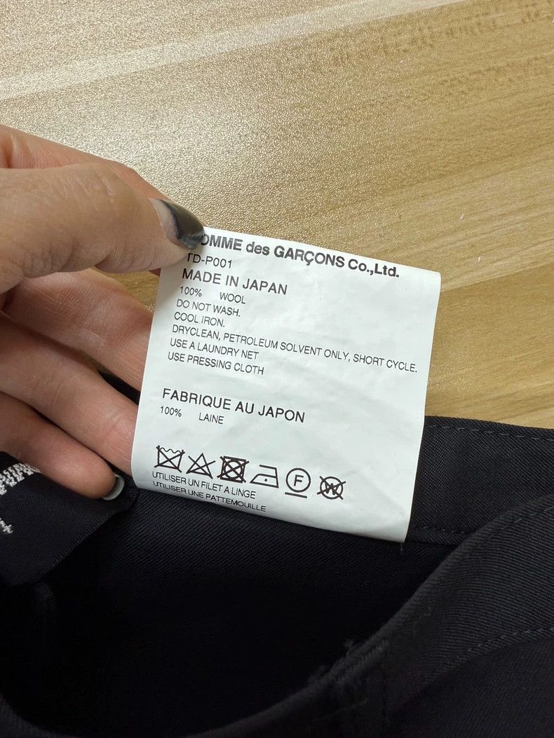 Comme des Garcons Comme des Garcons size S Black wool trousers Size 22" - 6 Thumbnail