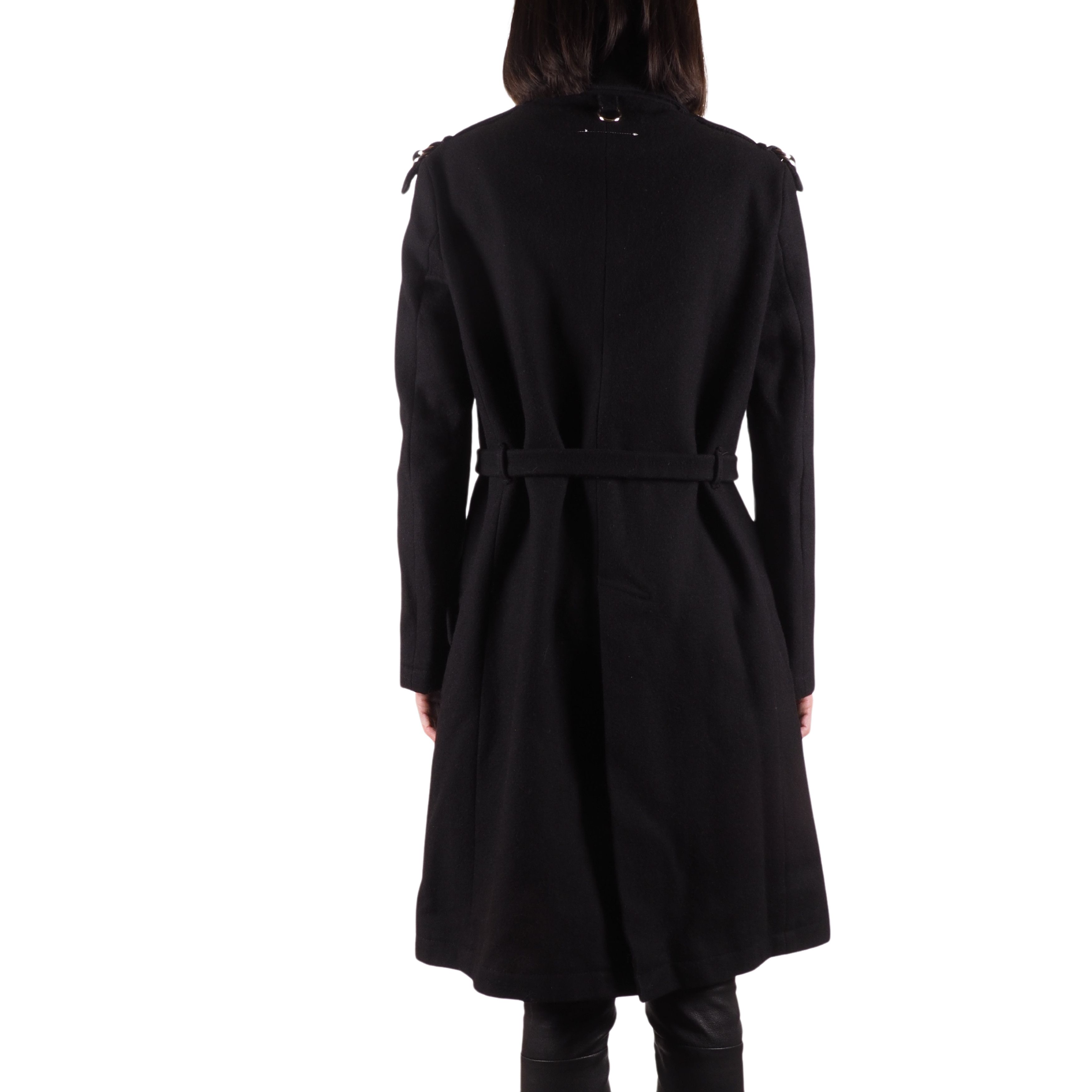 Maison Margiela Maison Margiela Vintage Wool Black Belted Trench Coat Size M / US 6-8 / IT 42-44 - 2 Thumbnail