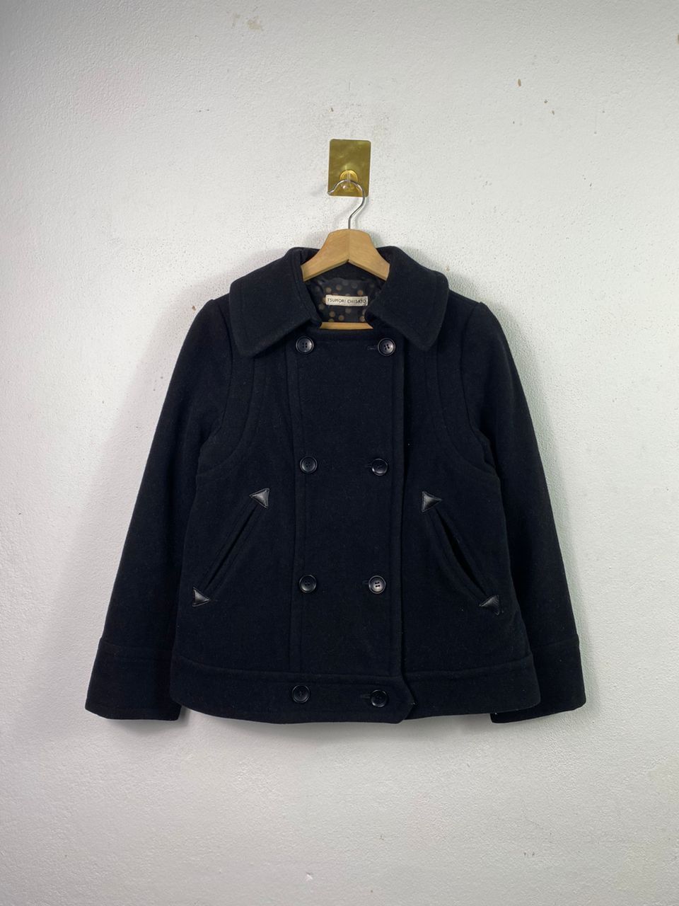 Issey Miyake × Japanese Brand × Tsumori Chisato Tsumori Chisato Wool Peacoat Jacket Size XS / US 0-2 / IT 36-38 - 1 Thumbnail