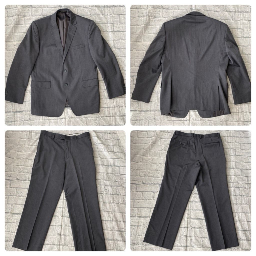Other J Lawrence for men 44R 2 piece 100% wool suit 38/32 pants gr Size 44R - 1 Thumbnail