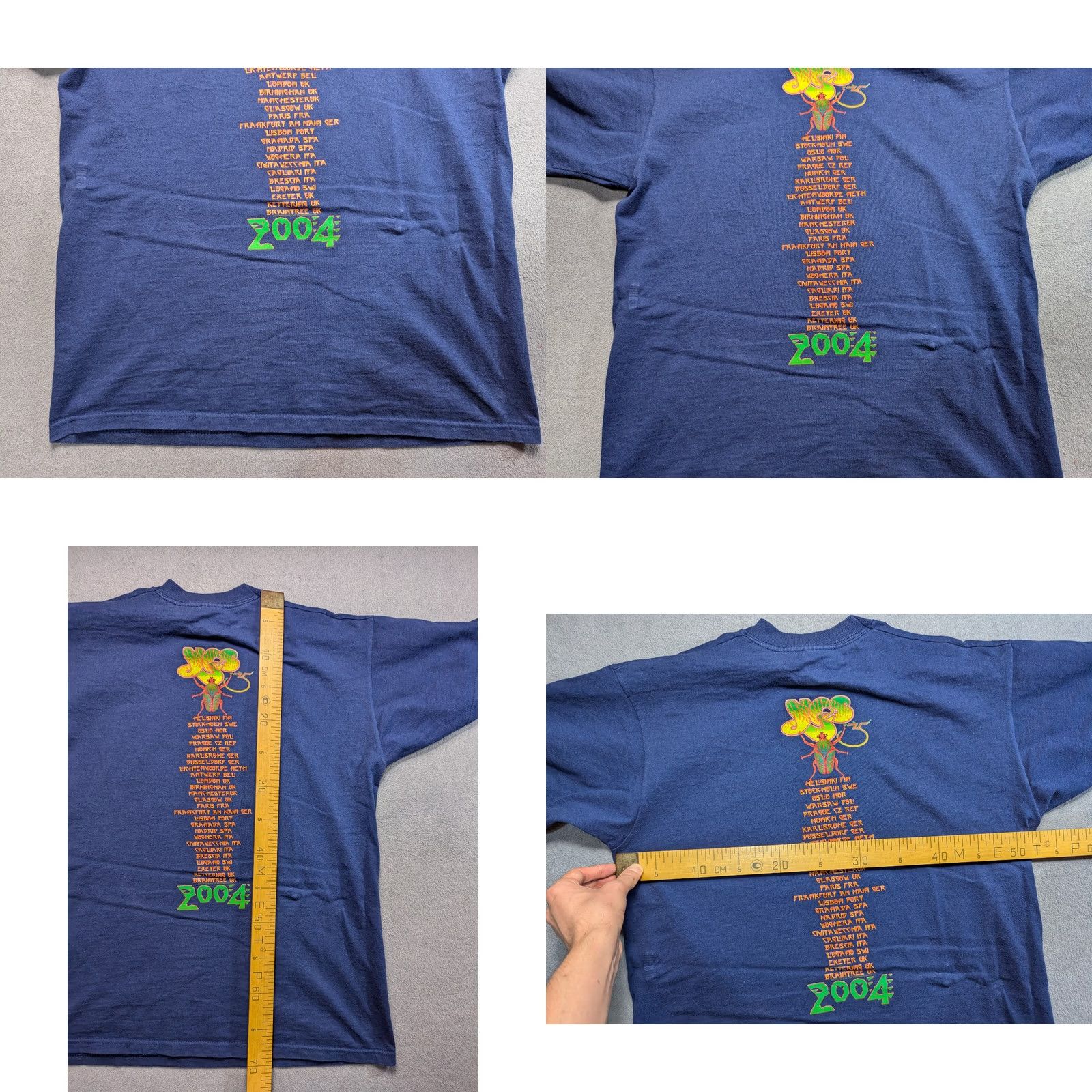 Fruit Of The Loom Yes Europe Tour 2004 Blue shirt Mens L T-Shirtshirt Europe Tour 2004 Mens L Bleu Multicolor Shirt Europe Tour 2004 Mens L Size US L / EU 52-54 / 3 - 10 Thumbnail