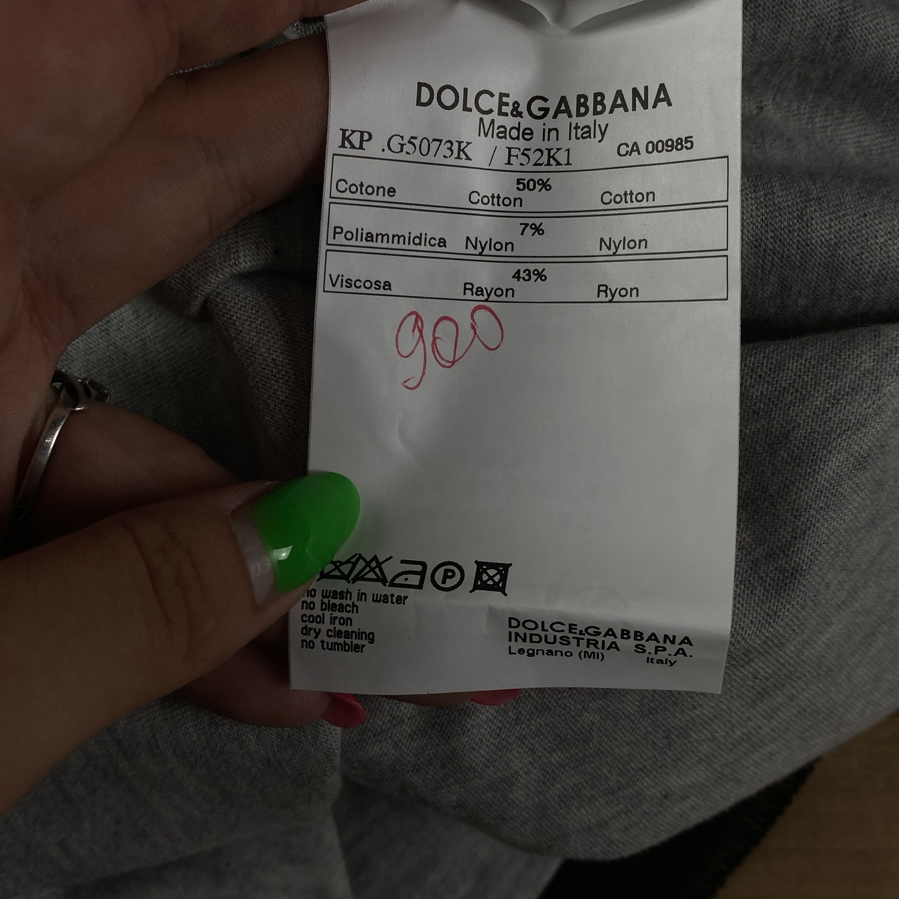 Dolce & Gabbana Men’s Sweatshirt Long Sleeve Dolce Gabbana Size S-M Size US M / EU 48-50 / 2 - 5 Thumbnail