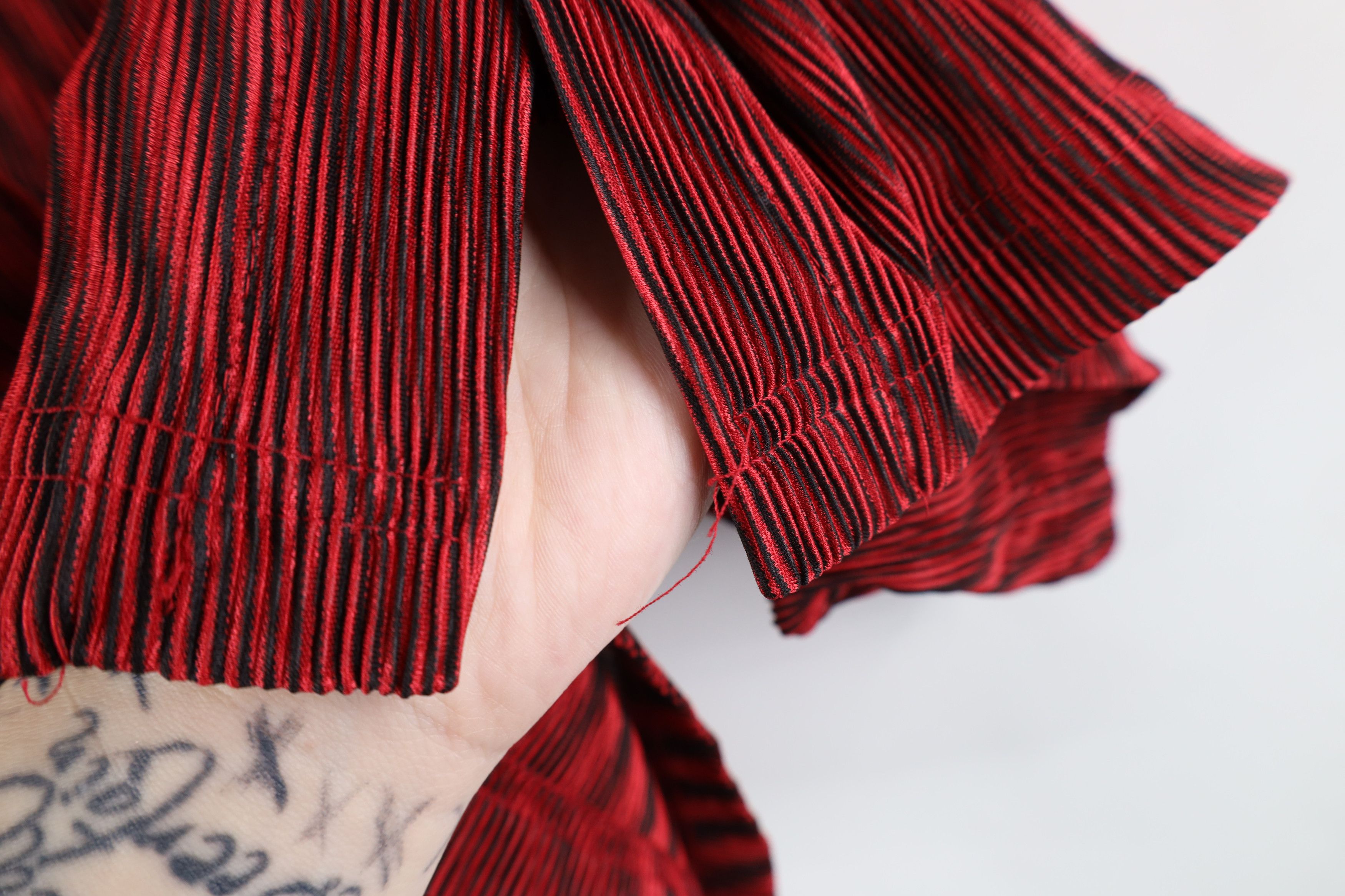 Vintage Vintage 90s Ribbed Knit Stretch Dance Rave Button Shirt USA Size US XL / EU 56 / 4 - 7 Thumbnail