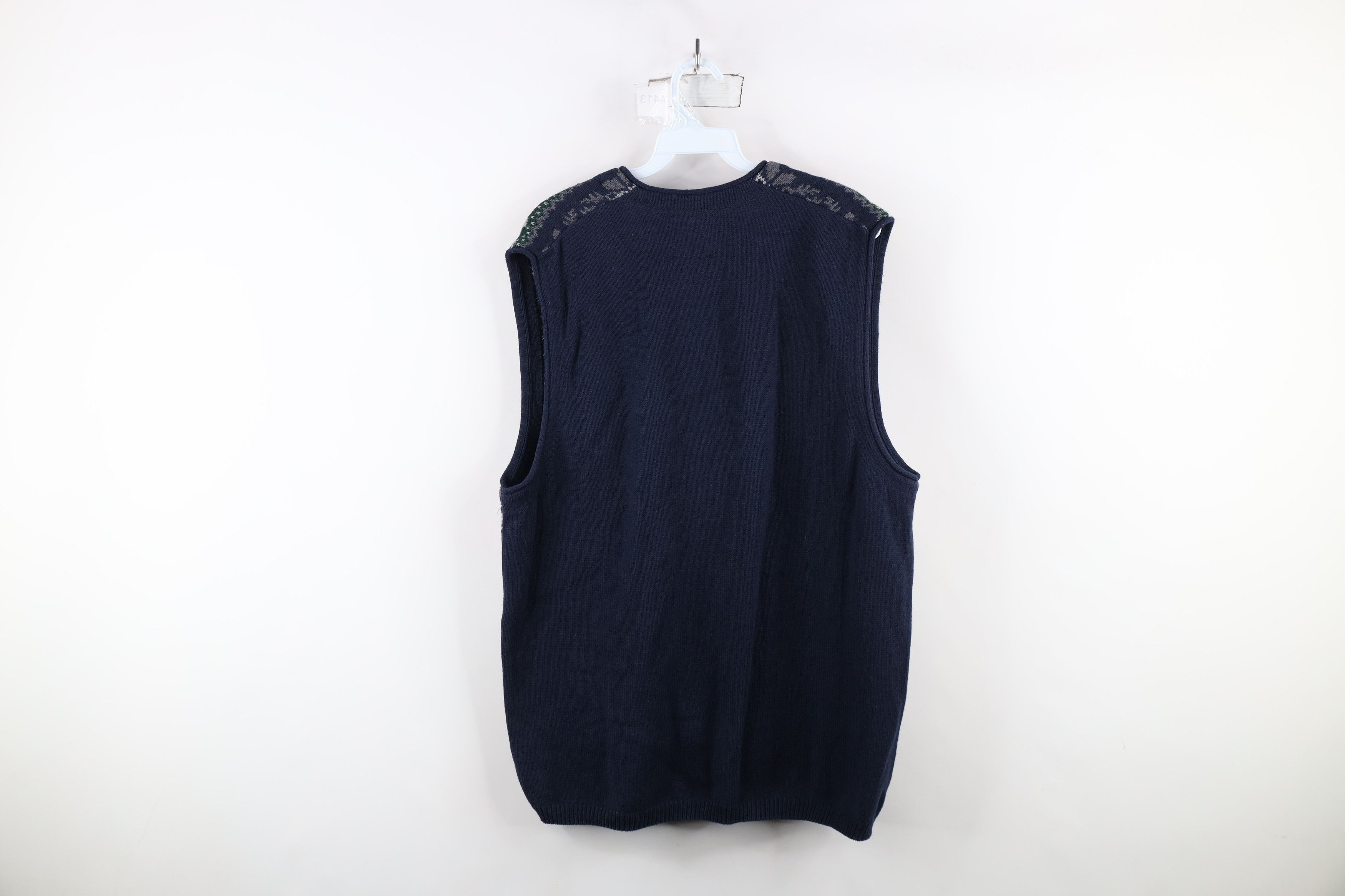 Vintage Vintage 90s Streetwear Knit Cardigan Sweater Vest USA Size US L / EU 52-54 / 3 - 8 Thumbnail