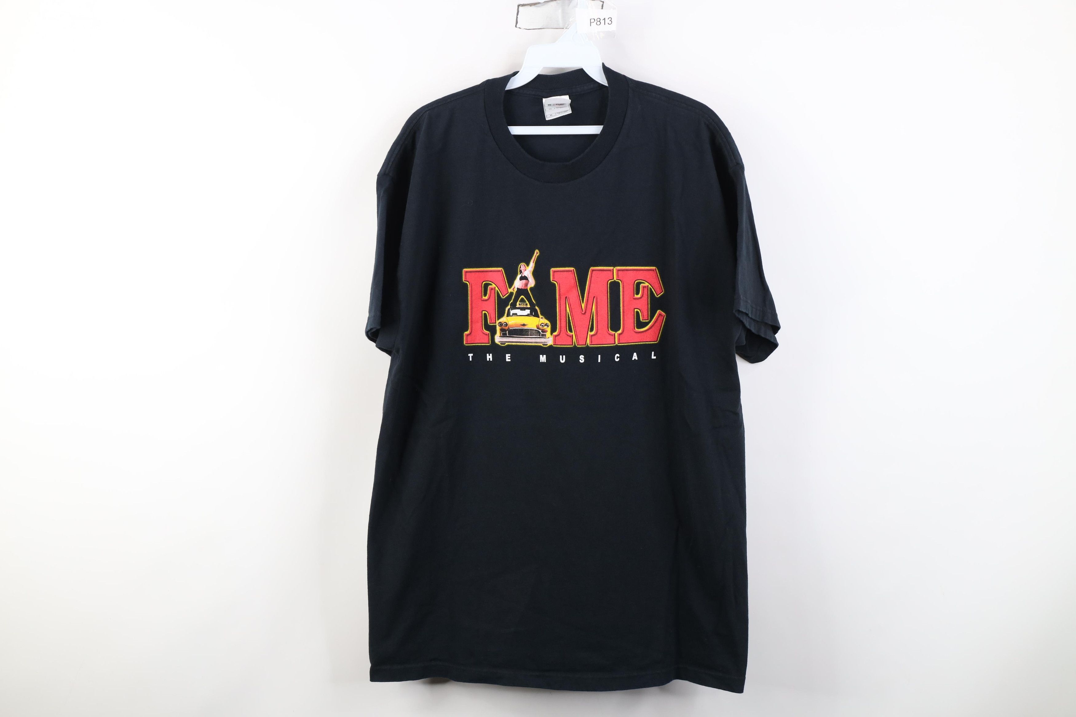 Vintage Vintage 90s Y2K Spell Fame The Musical Short Sleeve T-Shirt Size US XL / EU 56 / 4 - 1 Thumbnail