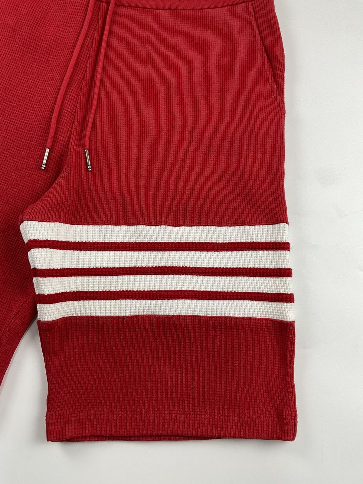 Thom Browne Thom Browne Red Compact Waffle 4-Bar Sweatshort Size US 32 / EU 48 - 7 Thumbnail