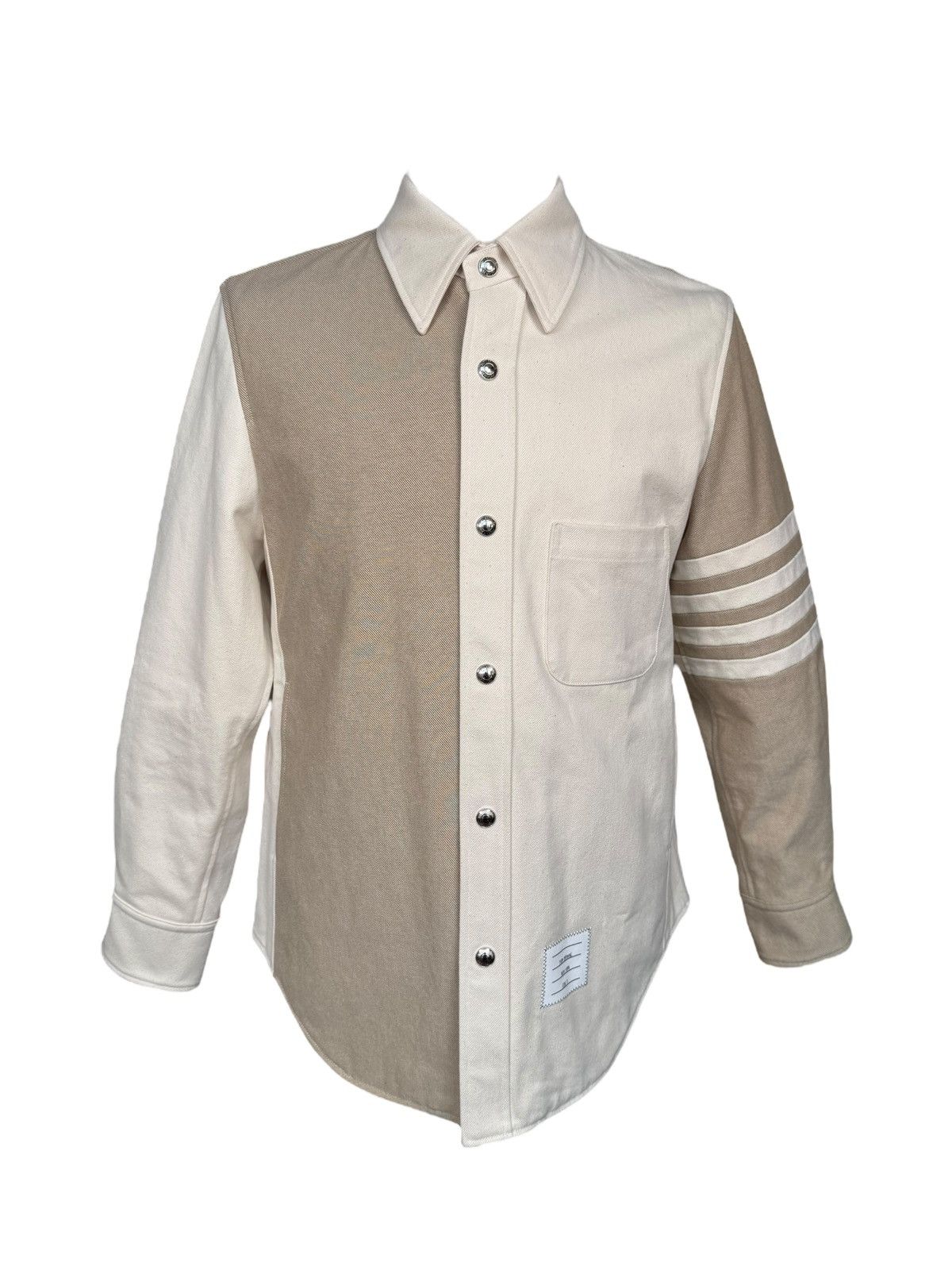 Thom Browne Thom Browne Fun-Mix Selvedge Denim Snap Front Shirt Jacket Size US M / EU 48-50 / 2 - 1 Thumbnail