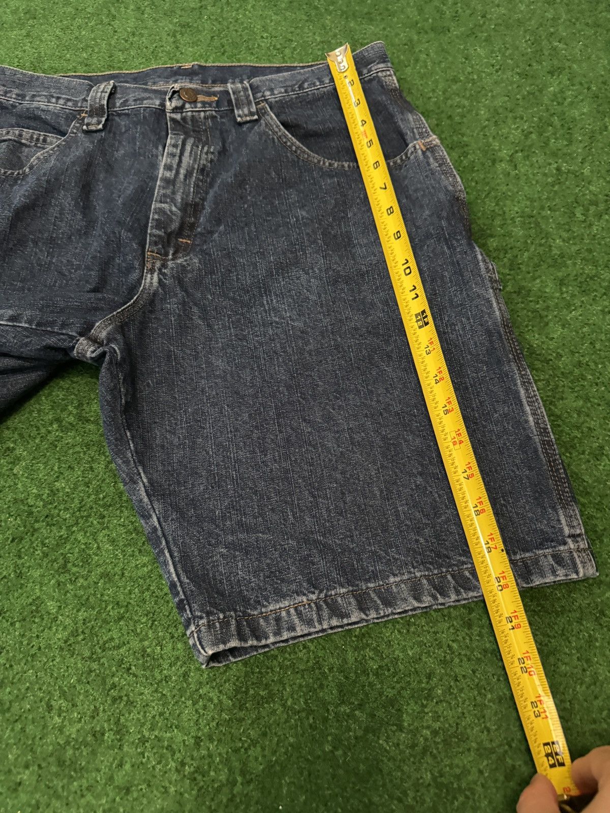 Wrangler Y2K Baggy Carpenter Jorts Denim Skater Grunge Shorts Size US 33 - 7 Thumbnail