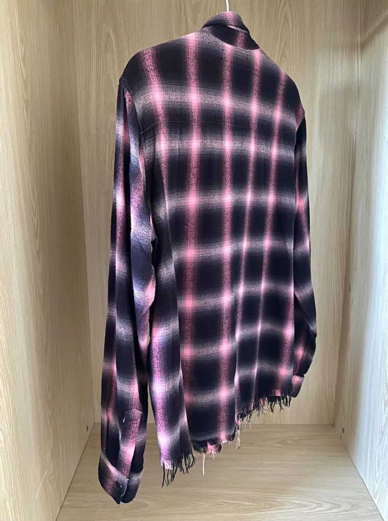 Amiri Amiri Pink plaid rendering flannel tassel destroys shirt 25 Size US XS / EU 42 / 0 - 1 Thumbnail