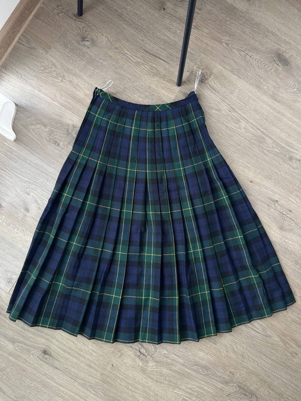 Other UK × Vintage Vintage Hammer Wool Green Scottish 90’s Tartan Skirt Size 30" / US 8 / IT 44 - 4 Thumbnail