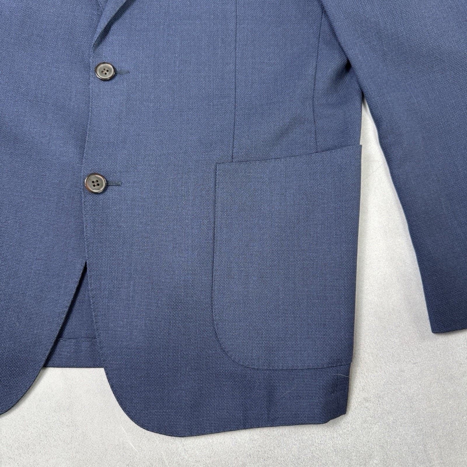 Suitsupply SUITSUPPLY HAVANA HL Wool Men's Blue Blazer Jacket Size 54 Size 44R - 7 Thumbnail
