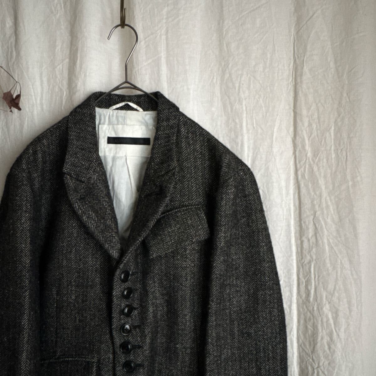 KLASICA HUNTS Wool Linen Classic Herringbone Jacket Size US L / EU 52-54 / 3 - 6 Thumbnail