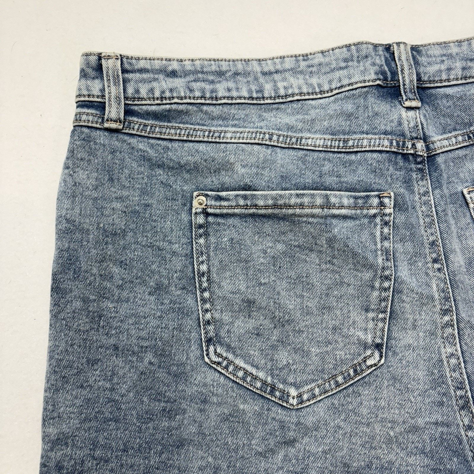 Other INC Denim 18 High Rise Jean Shorts 3” Inseam Frayed Ripped Size 40" / US 18 - 10 Thumbnail