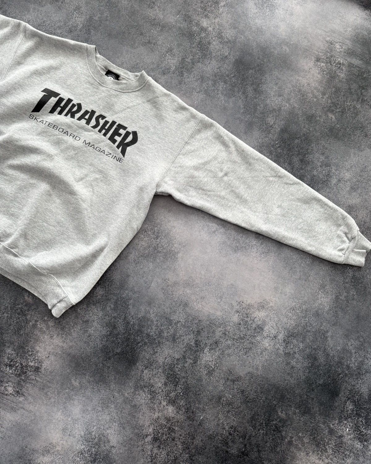 Thrasher Vintage Thrasher Skateboarding Logo Gray Sweatshirt Size US S / EU 44-46 / 1 - 5 Thumbnail
