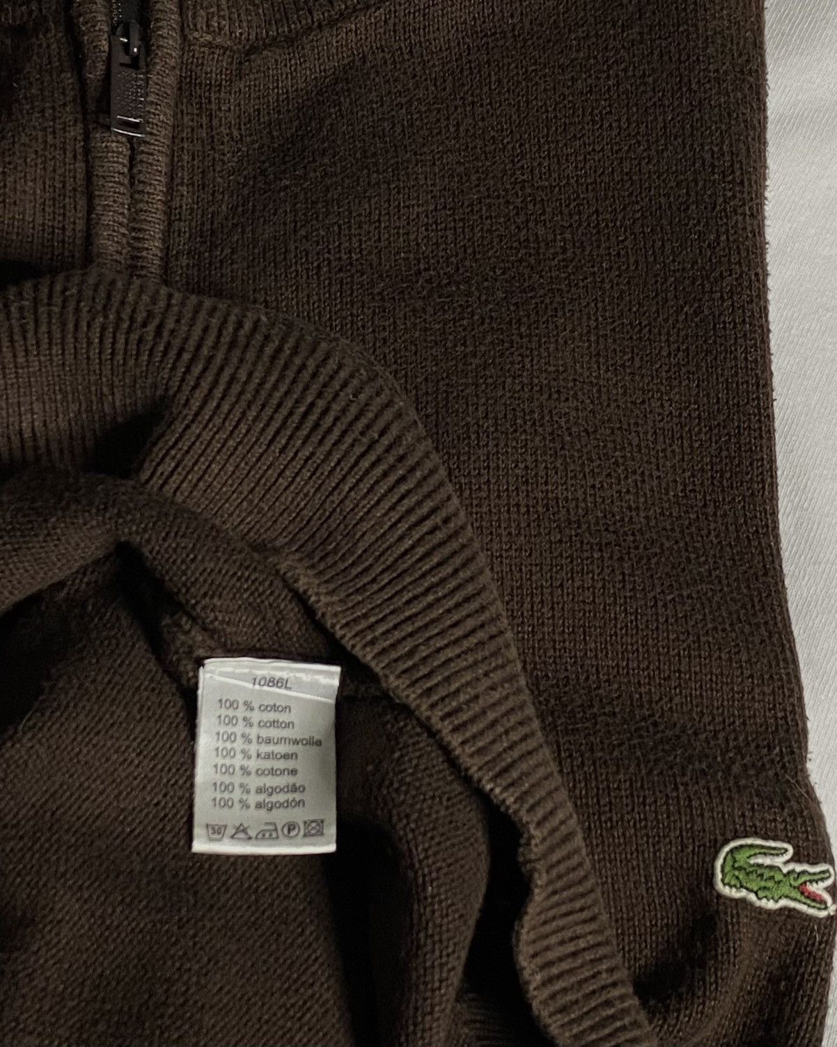 Lacoste Lacoste Quarter Zip Pullover Sweater Size US XL / EU 56 / 4 - 6 Thumbnail