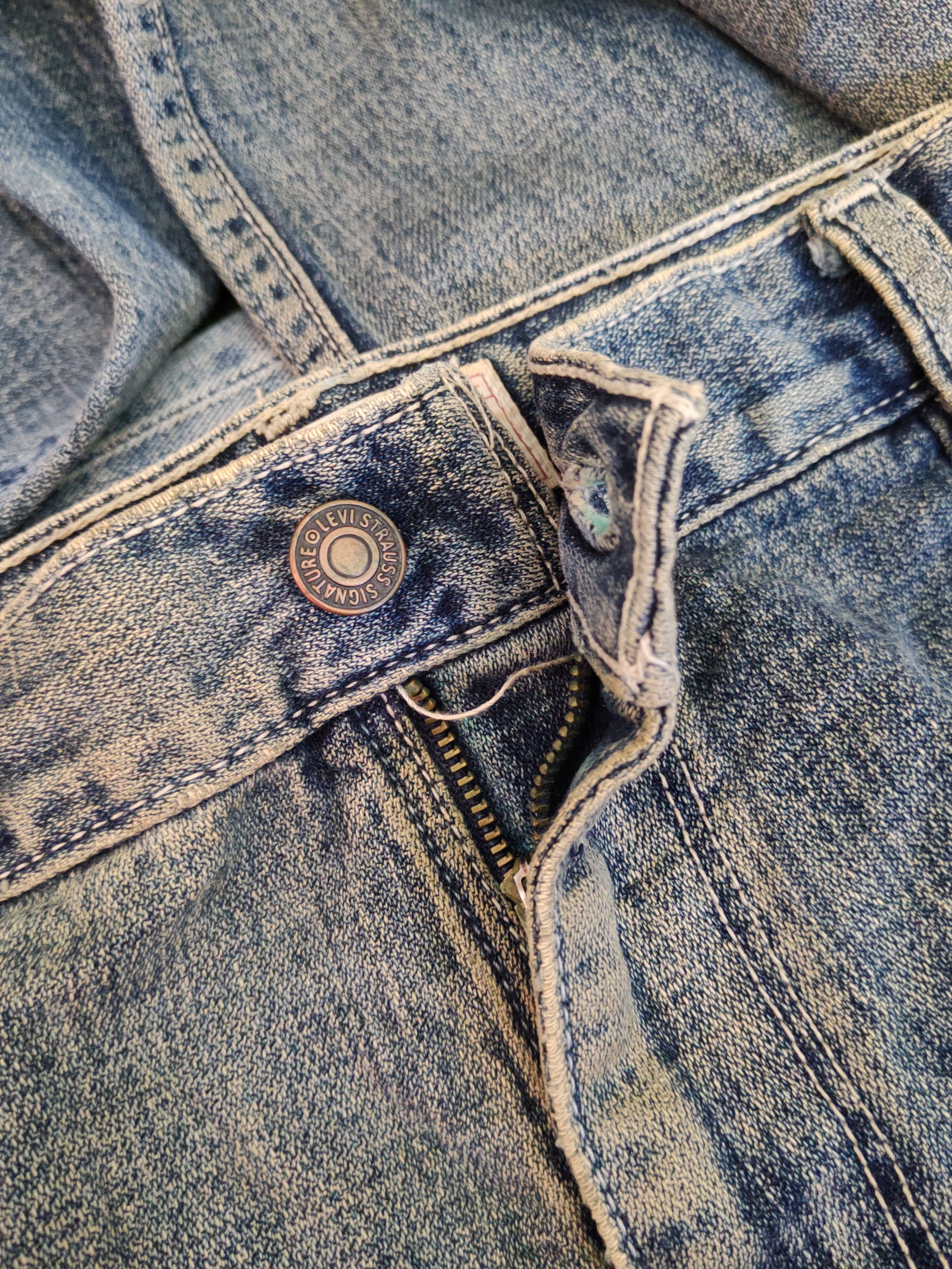 Levi's Levi's Dark Blue Faded Distressed Ripped Jeans #S1695 Size US 42 / EU 58 - 18 Thumbnail